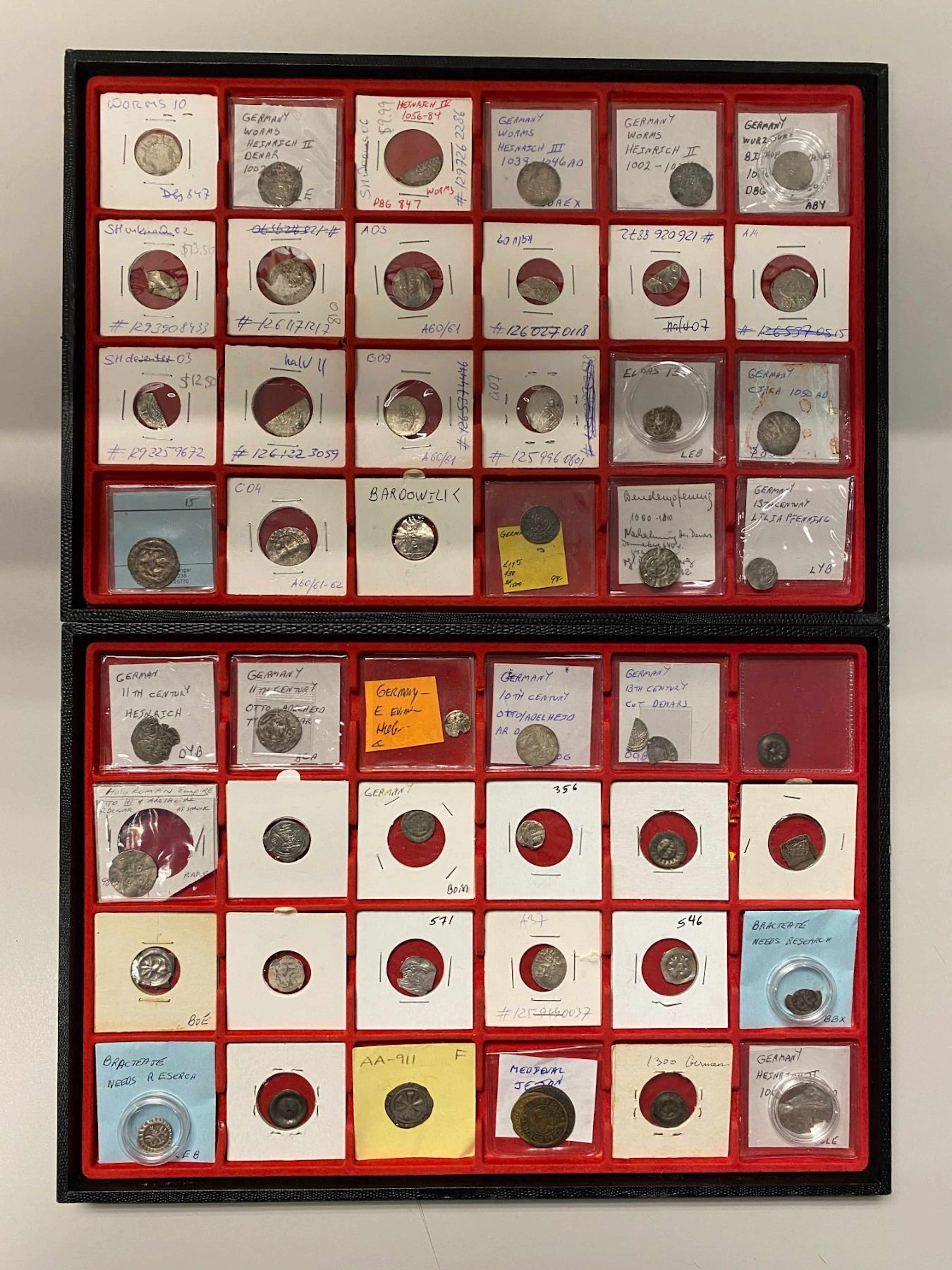 GERMANY: STATES: LOT of 104 coins