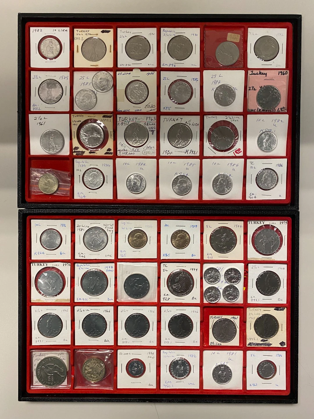 EARLY ISLAMIC: TURKEY: Republic, LOT of 170 base metal coins