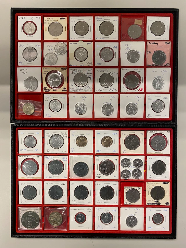 EARLY ISLAMIC: TURKEY: Republic, LOT of 170 base metal coins