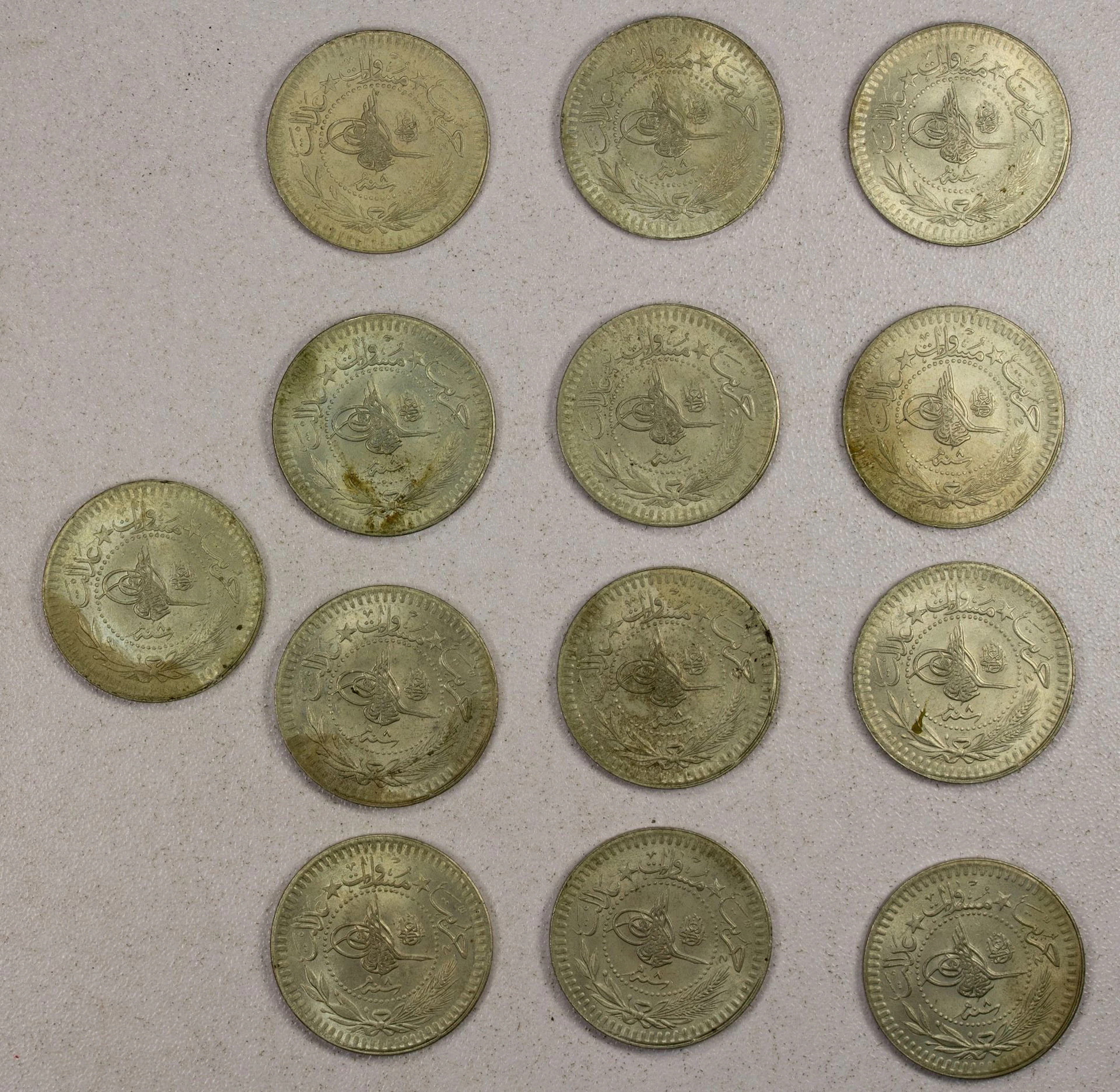 EARLY ISLAMIC: TURKEY: Ottoman Empire, LOT of 13 coins