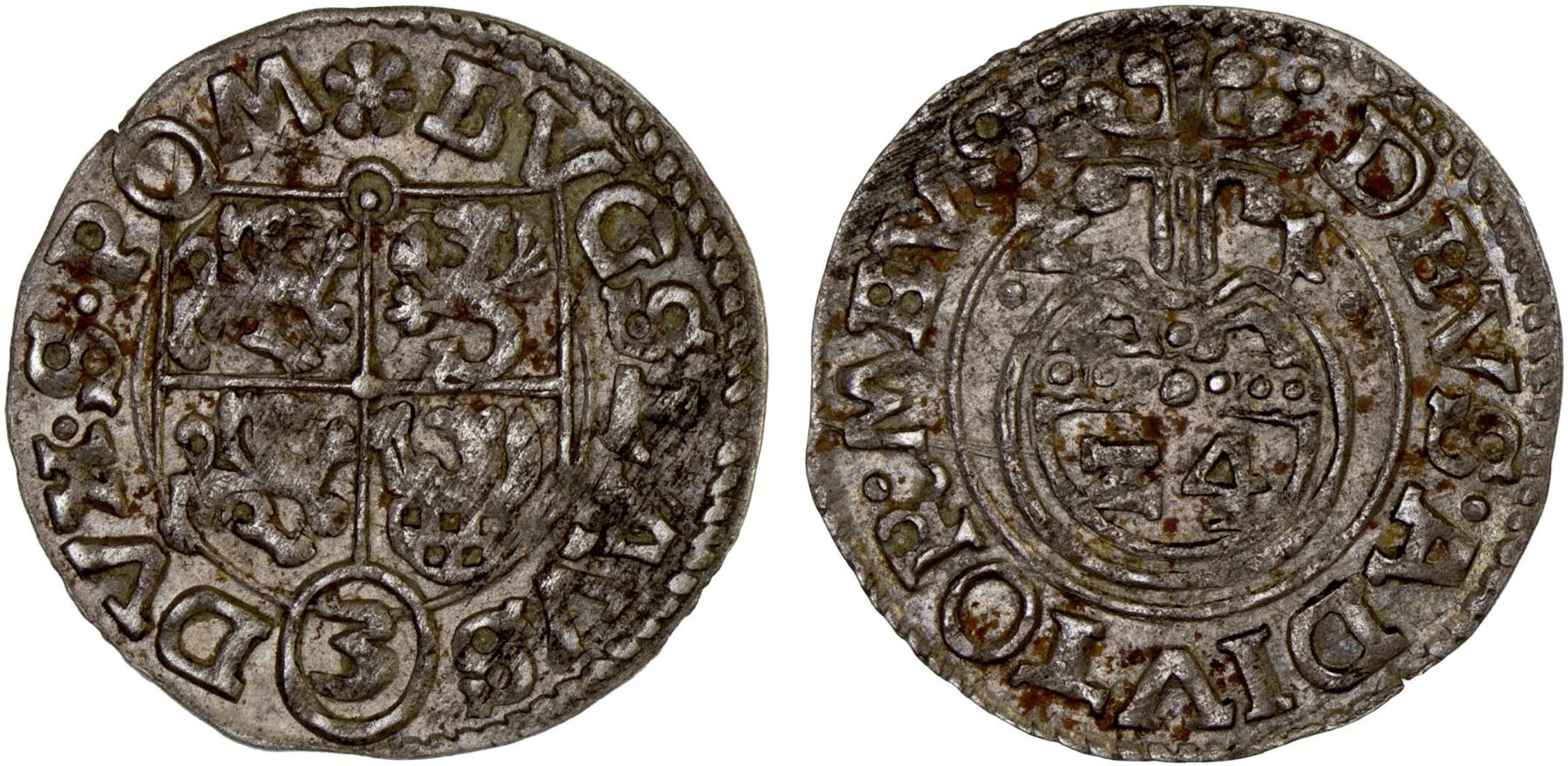 POMERANIA-STETTIN: Bogislaw XIV, 1620-1637, AR 1/24 thaler (dreipölker)