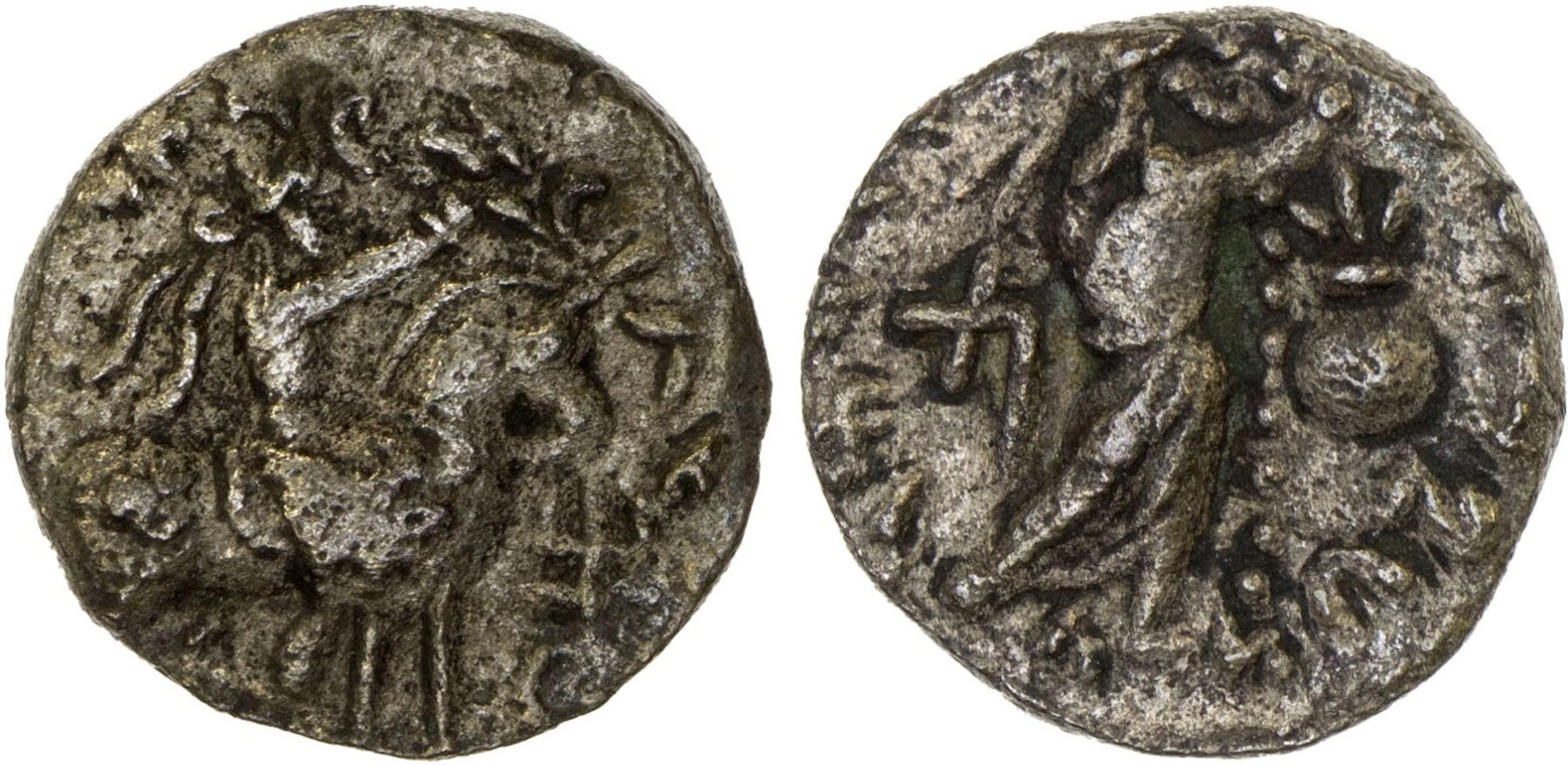 ANCIENT INDIA: KUSHAN: Vima Takto, ca. 80-105, BI drachm (1.72g), VF