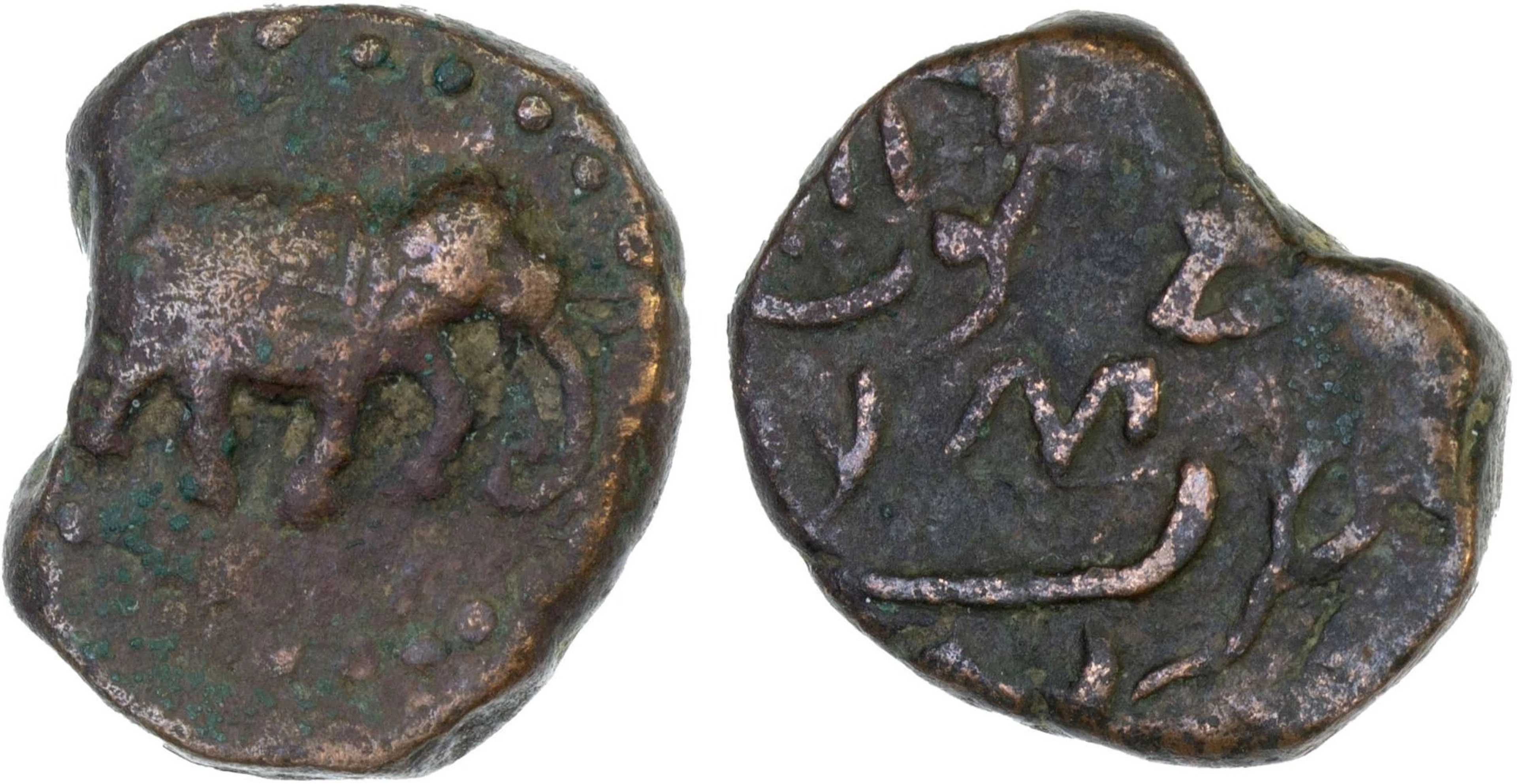 MYSORE: Tipu Sultan, 1782-1799, AE paisa (11.47g), Bandar Kalikut, ND, F-VF