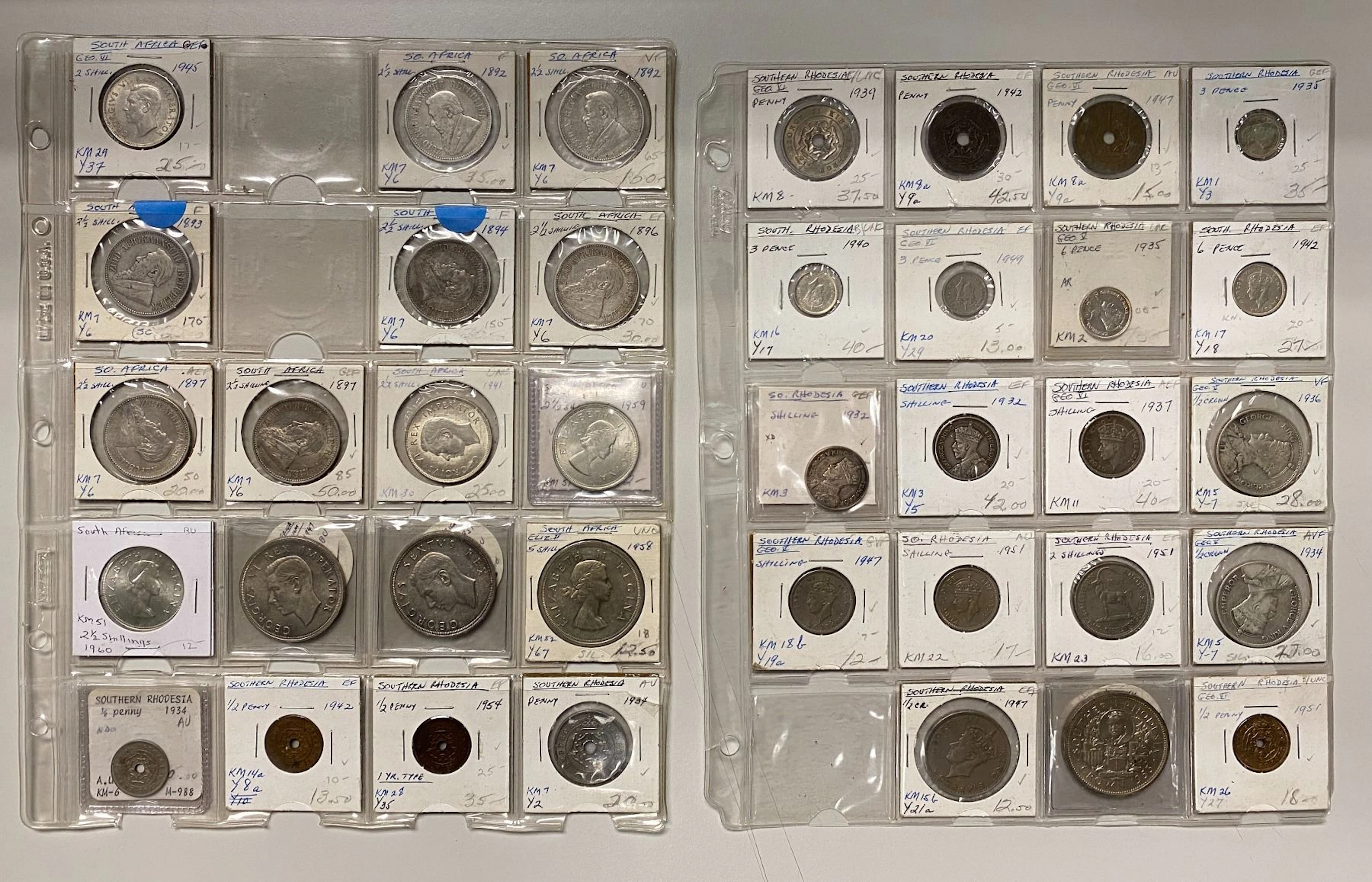 BRITISH COMMONWEALTH & RELATED: LOT of 37 coins