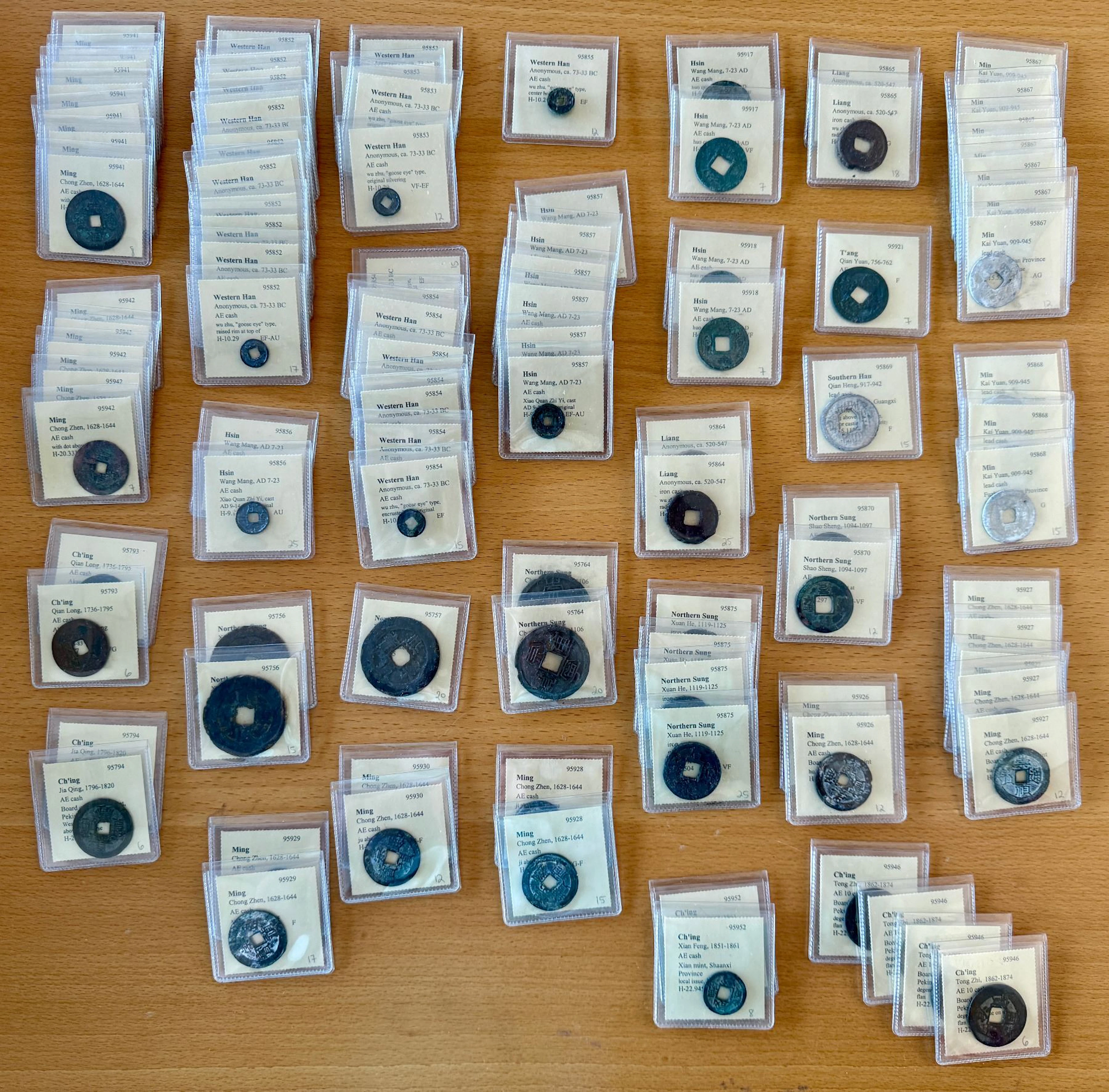 CHINA: LOT of 162 coins