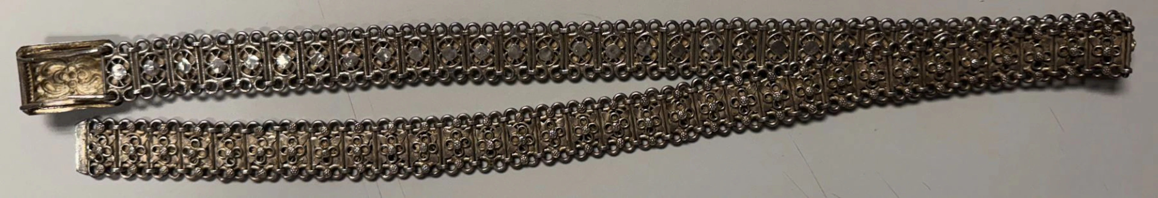 AFRICA: silver belt (240.68g), early 20th century, XF