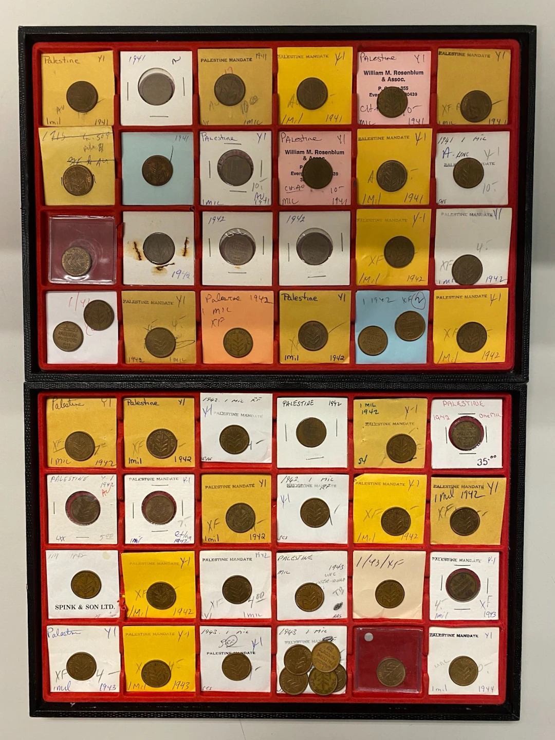 PALESTINE: LOT of 65 coins