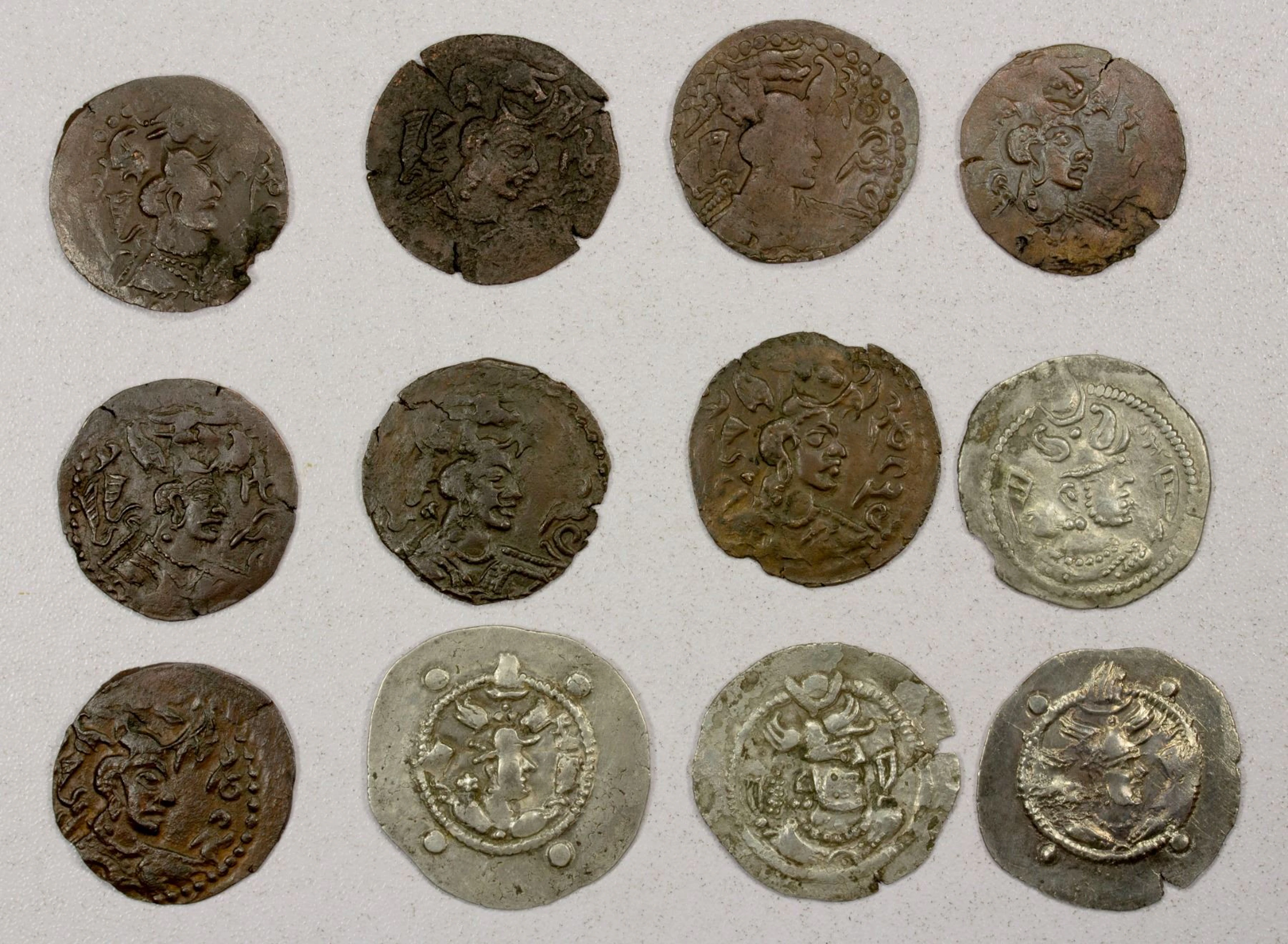 ANCIENT CENTRAL ASIA: HUNNIC TRIBES: LOT of 10 coins