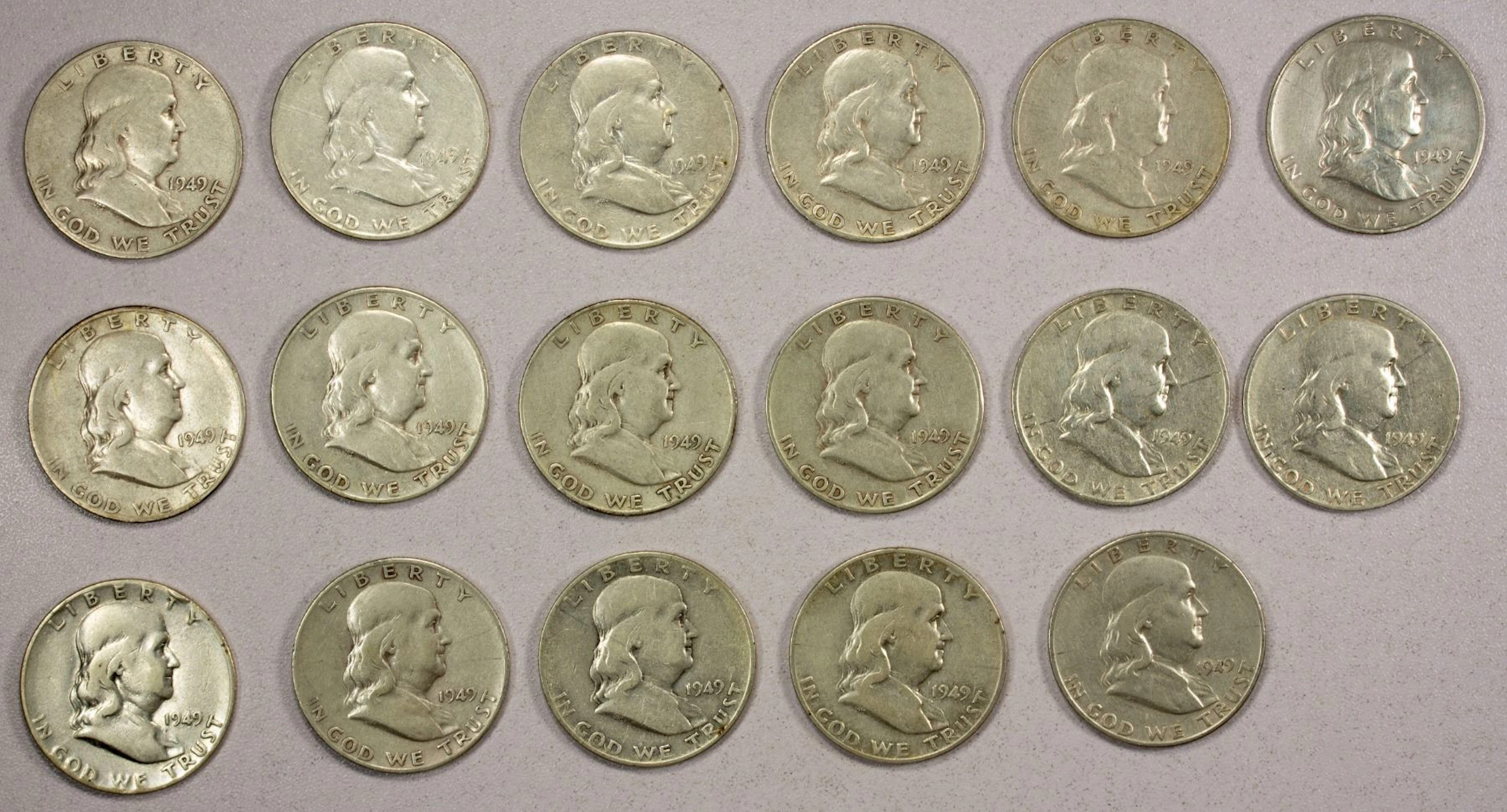 UNITED STATES: LOT of 17 silver coins