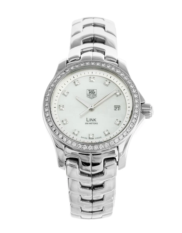 TAG Heuer Link 27.3 mm Diamond Dial And Bezel WJF1319.BA0572 WJF1319.BA0572
