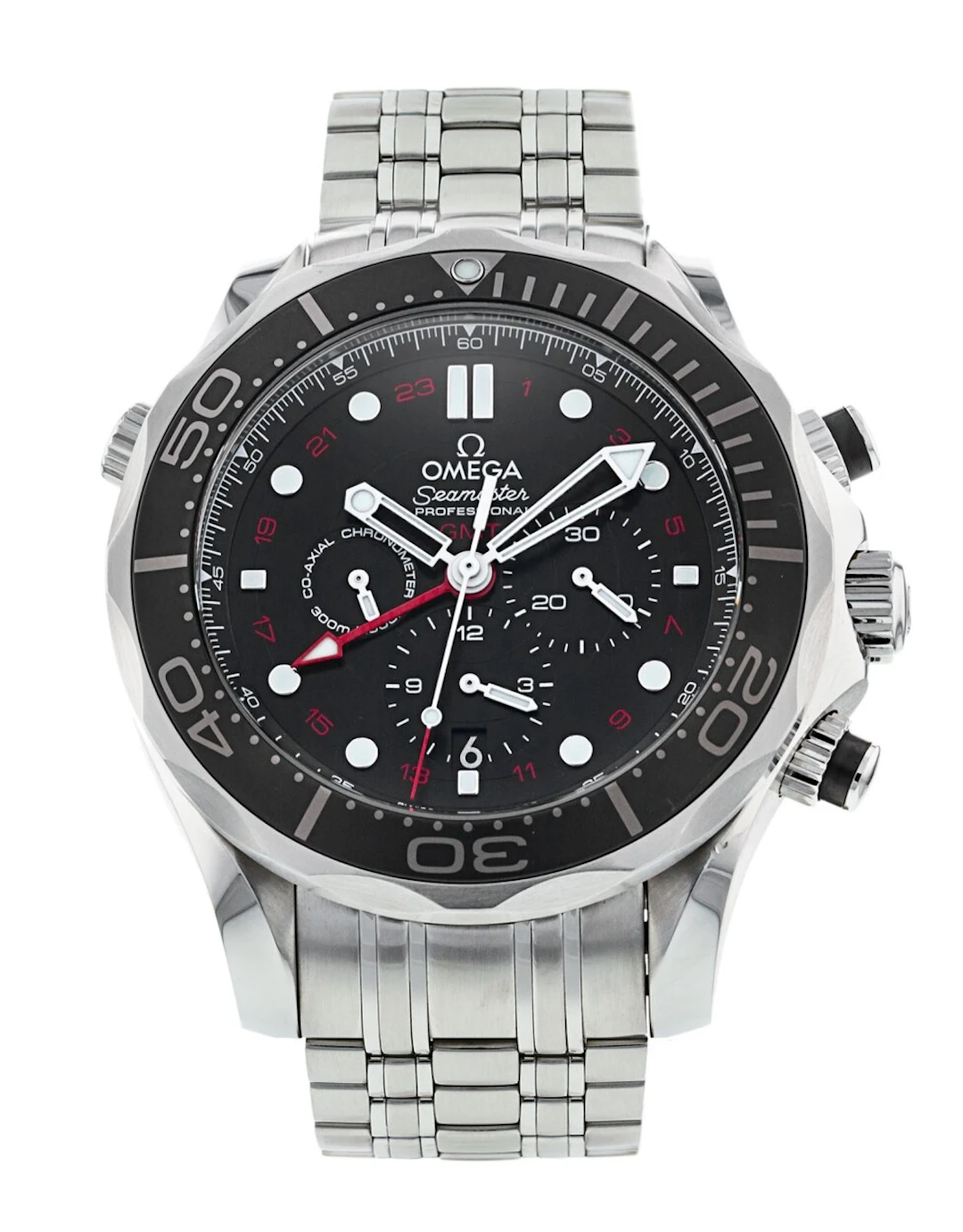 Omega Seamaster Diver 300m Co-Axial GMT Chronograph 44mm 212.30.44.52.01.001