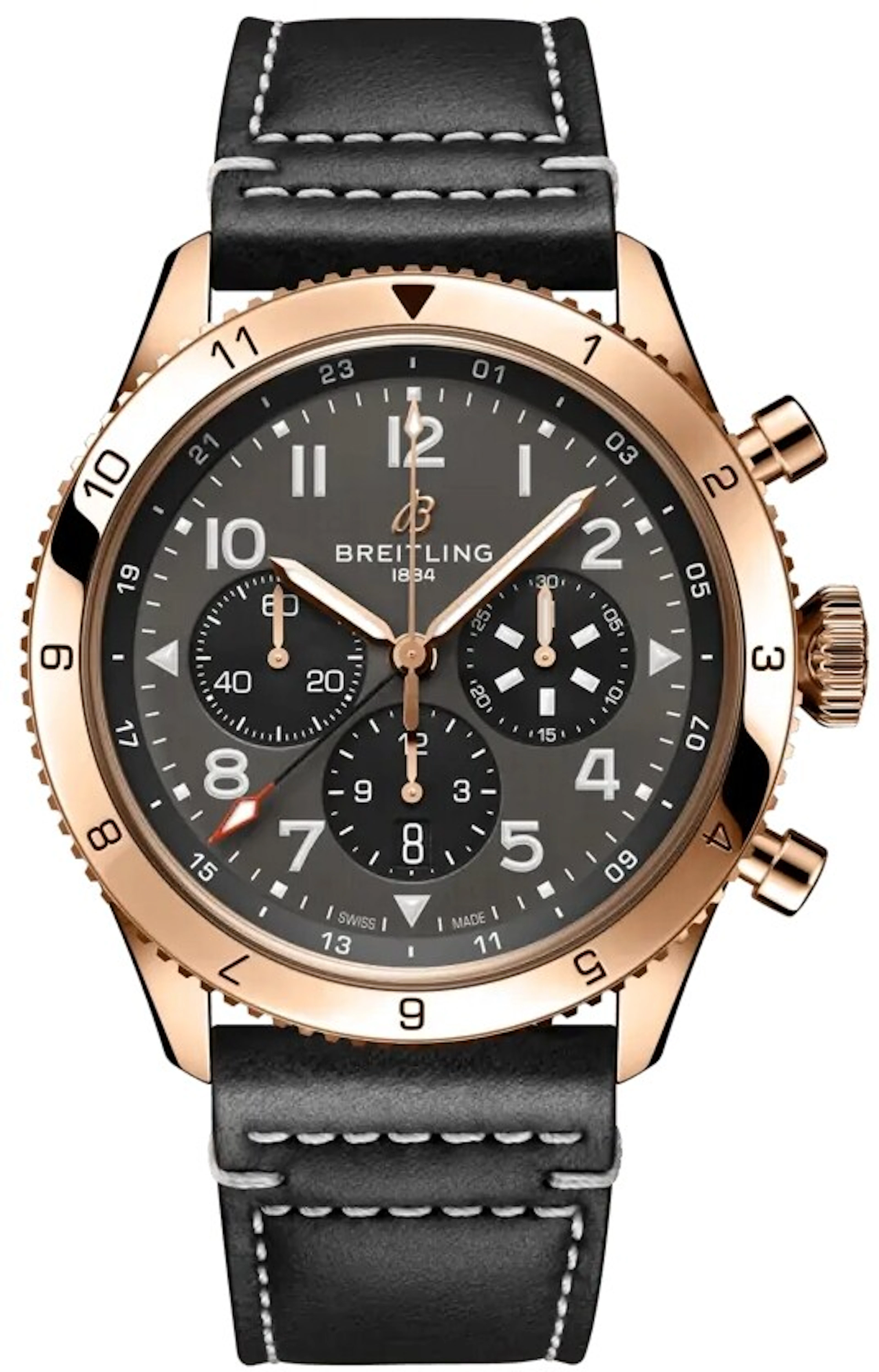Breitling Super AVI B04 Chronograph GMT 46 RB04451A1B1X1 RB04451A1B1X1
