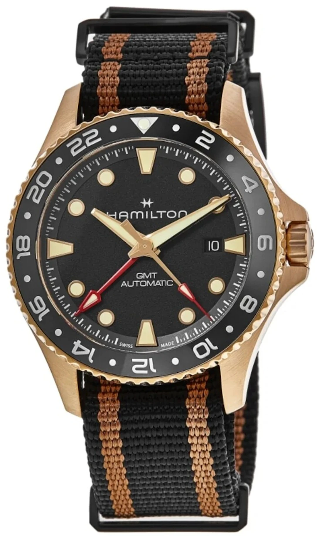 Hamilton Khaki Navy Scuba Gmt H82565930 H82565930
