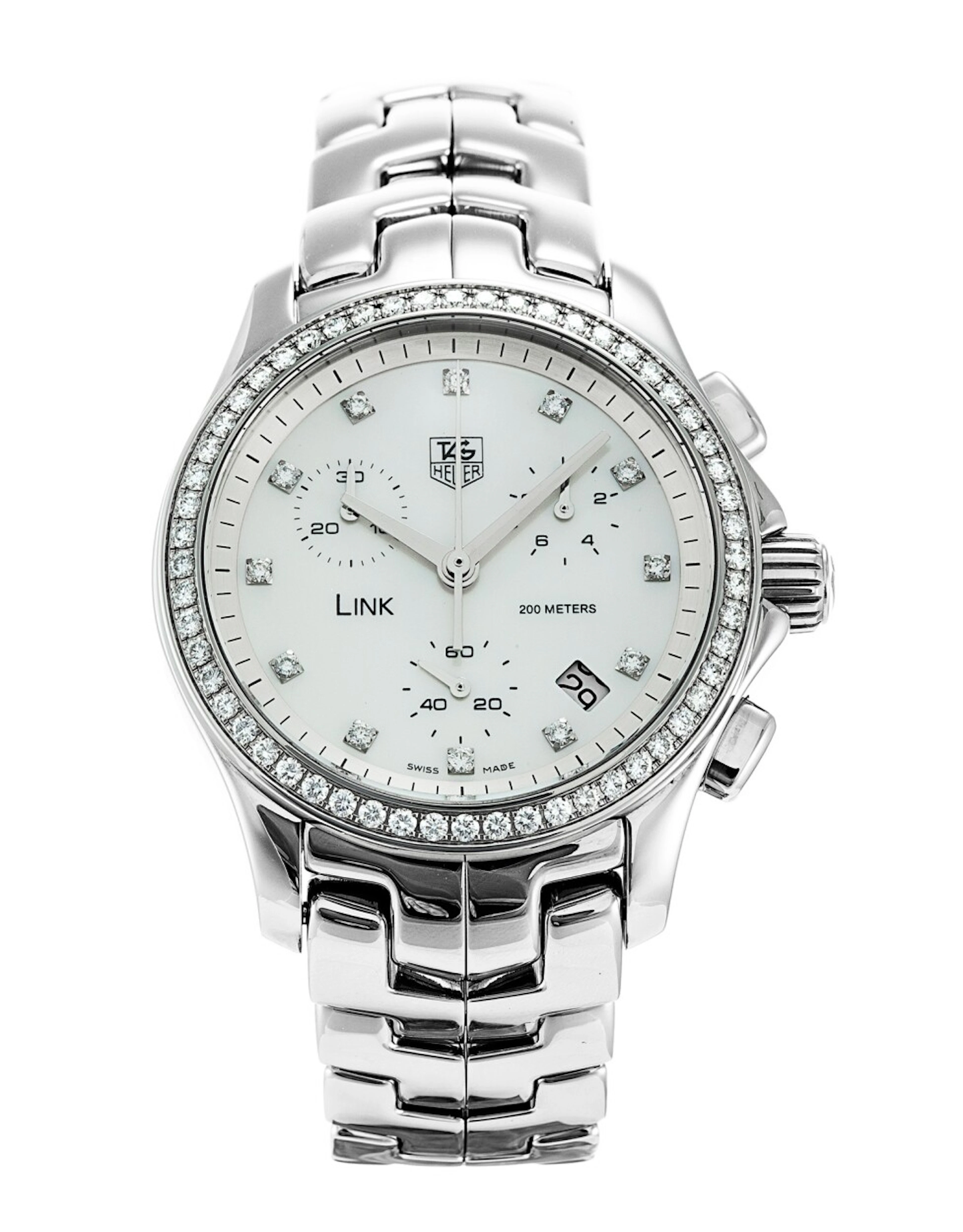 TAG Heuer Link 33 mm Diamond Dial And Bezel CJF1314.BA0580 CJF1314.BA0580