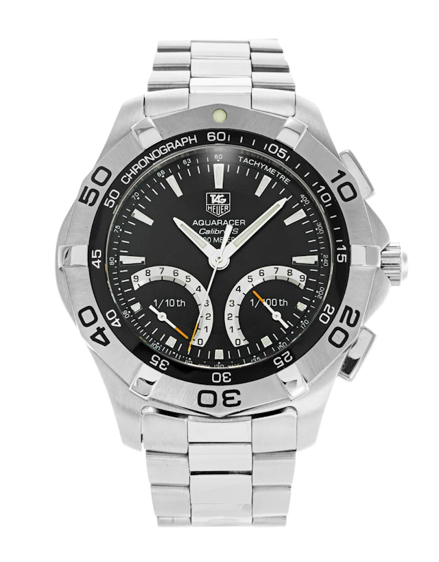 TAG Heuer Aquaracer Calibre S 1/100Th Sec Electro-Mechanical Chronograph