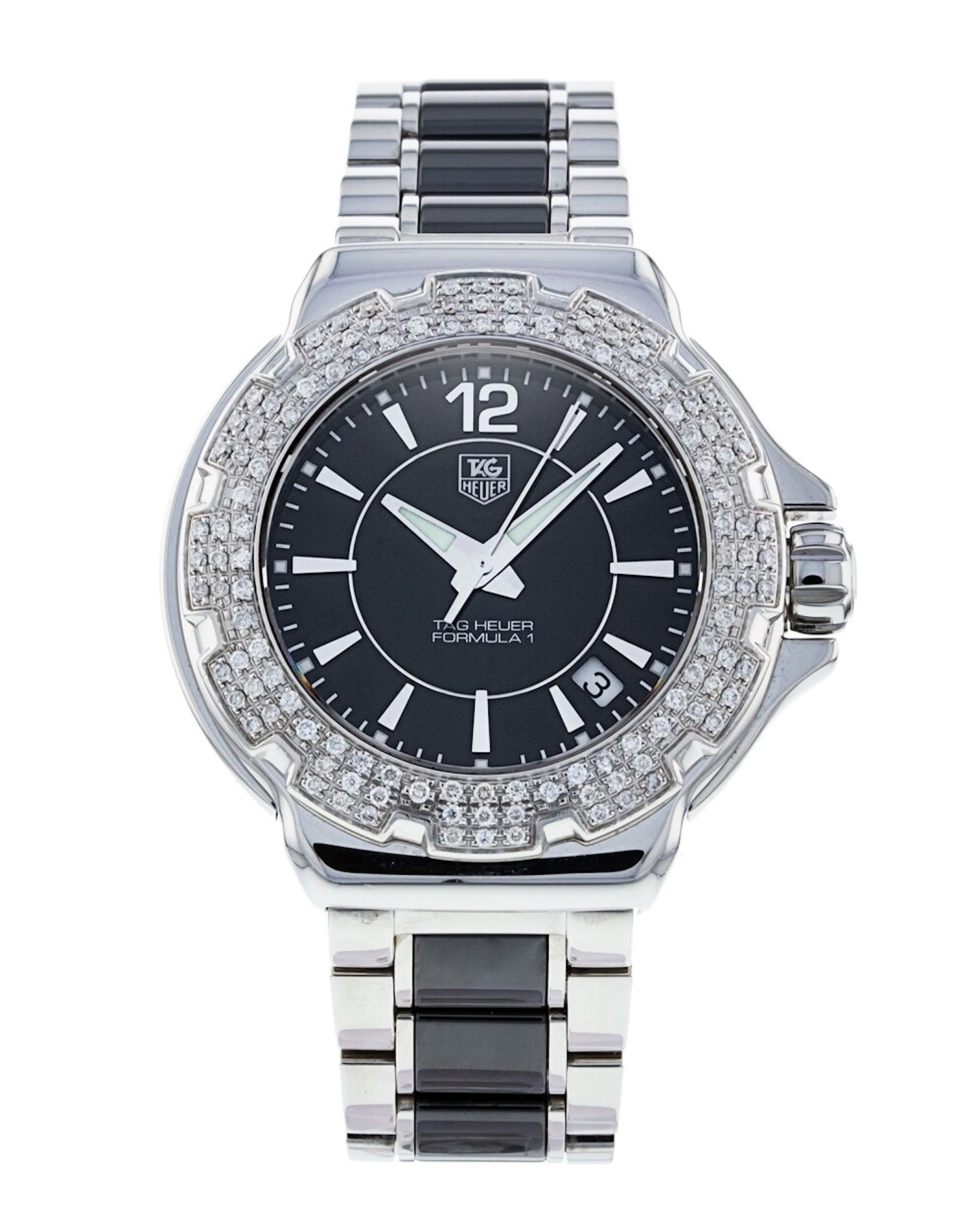 TAG Heuer Formula 1 Steel And Ceramic Full Diamonds WAH1214.BA0859