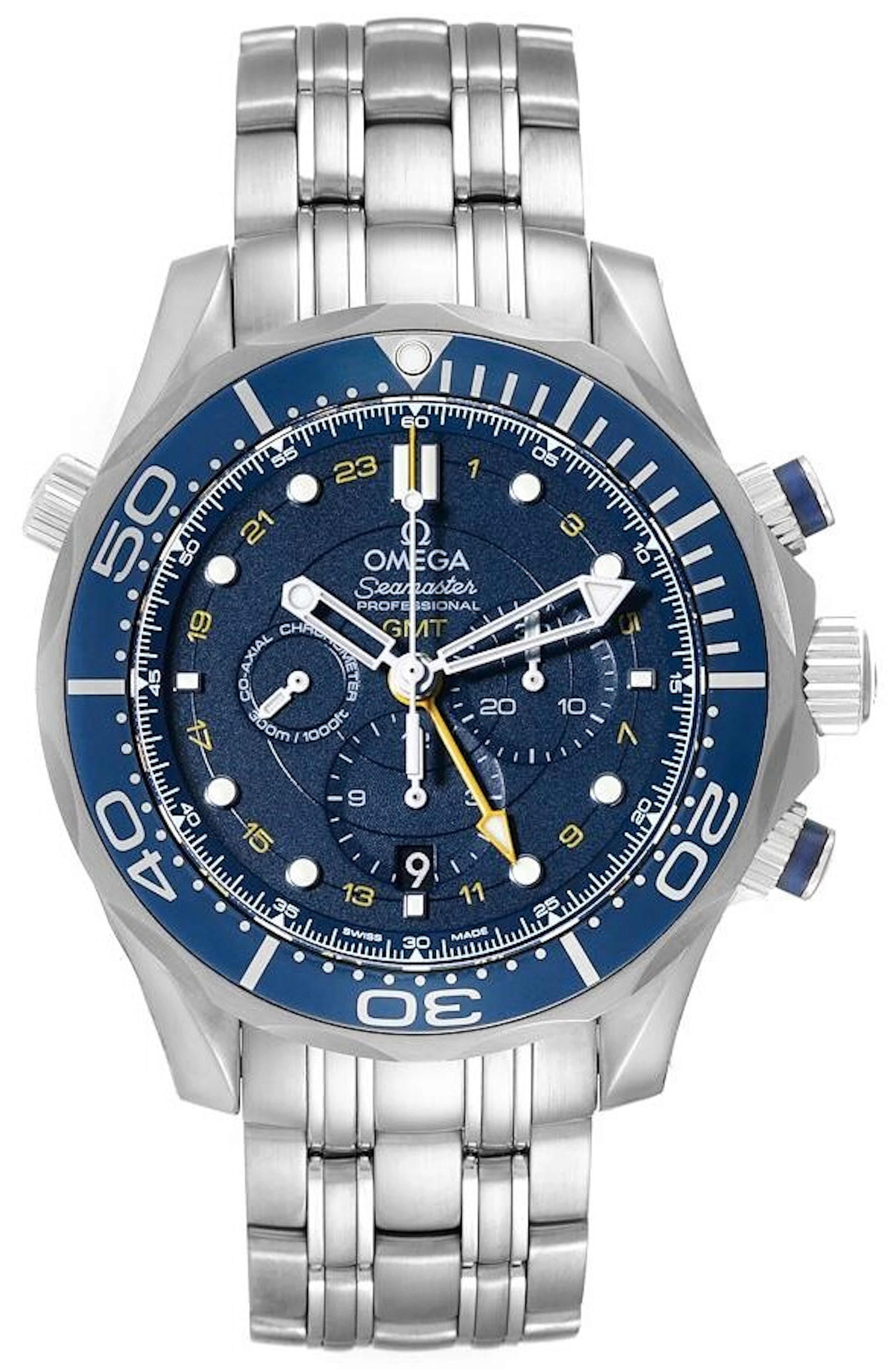 Omega Seamaster Diver 300m Co-Axial GMT Chronograph 44mm 212.30.44.52.03.001