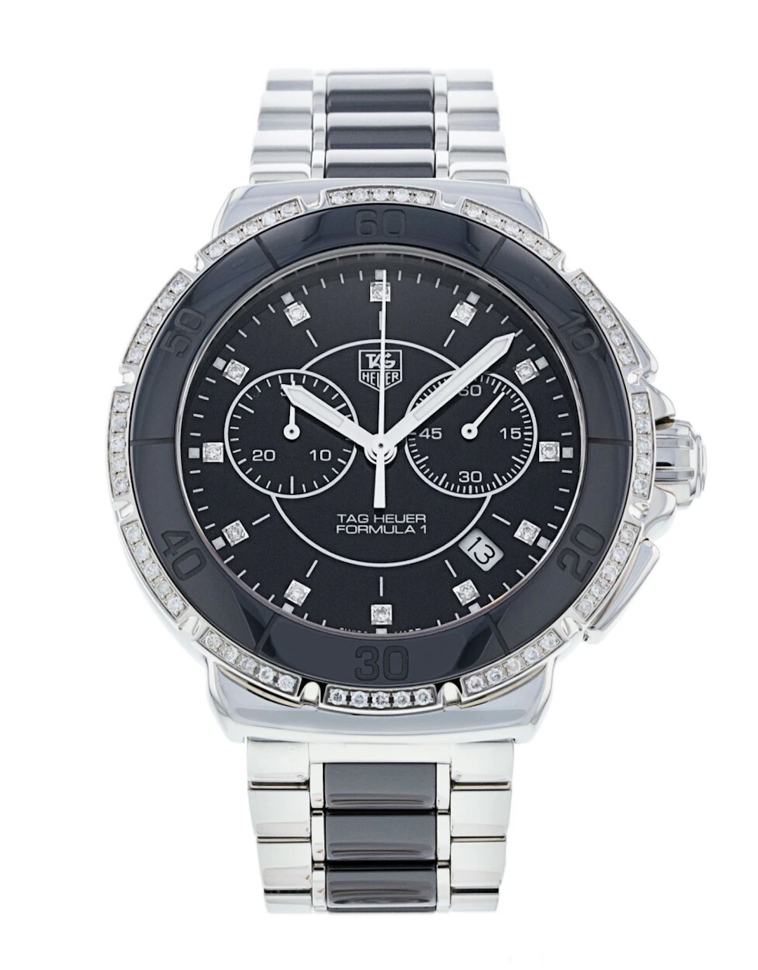 TAG Heuer Formula 1 Steel And Ceramic Chronograph Diamonds CAH1212.BA0862