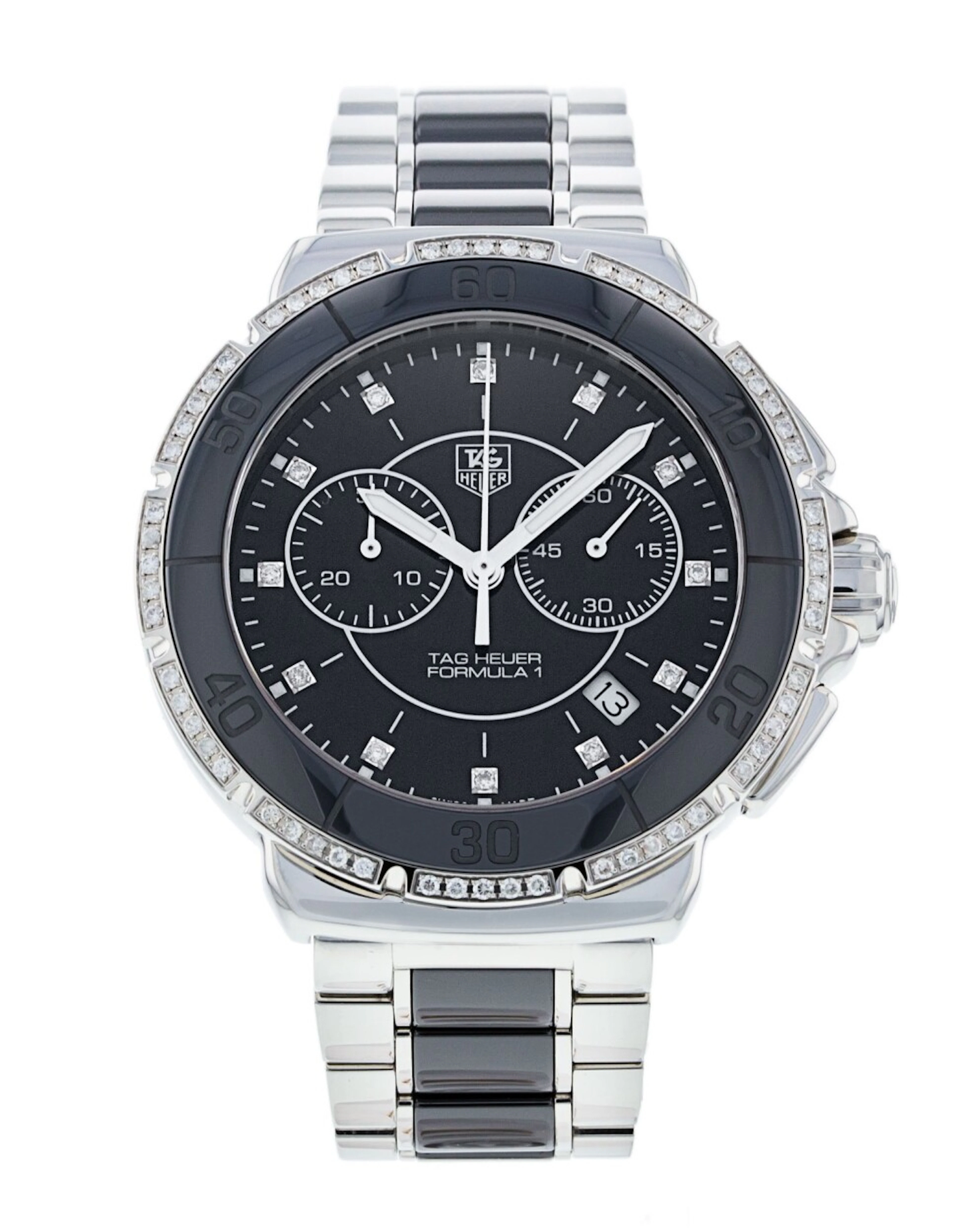 TAG Heuer Formula 1 Steel And Ceramic Chronograph Diamonds CAH1212.BA0862