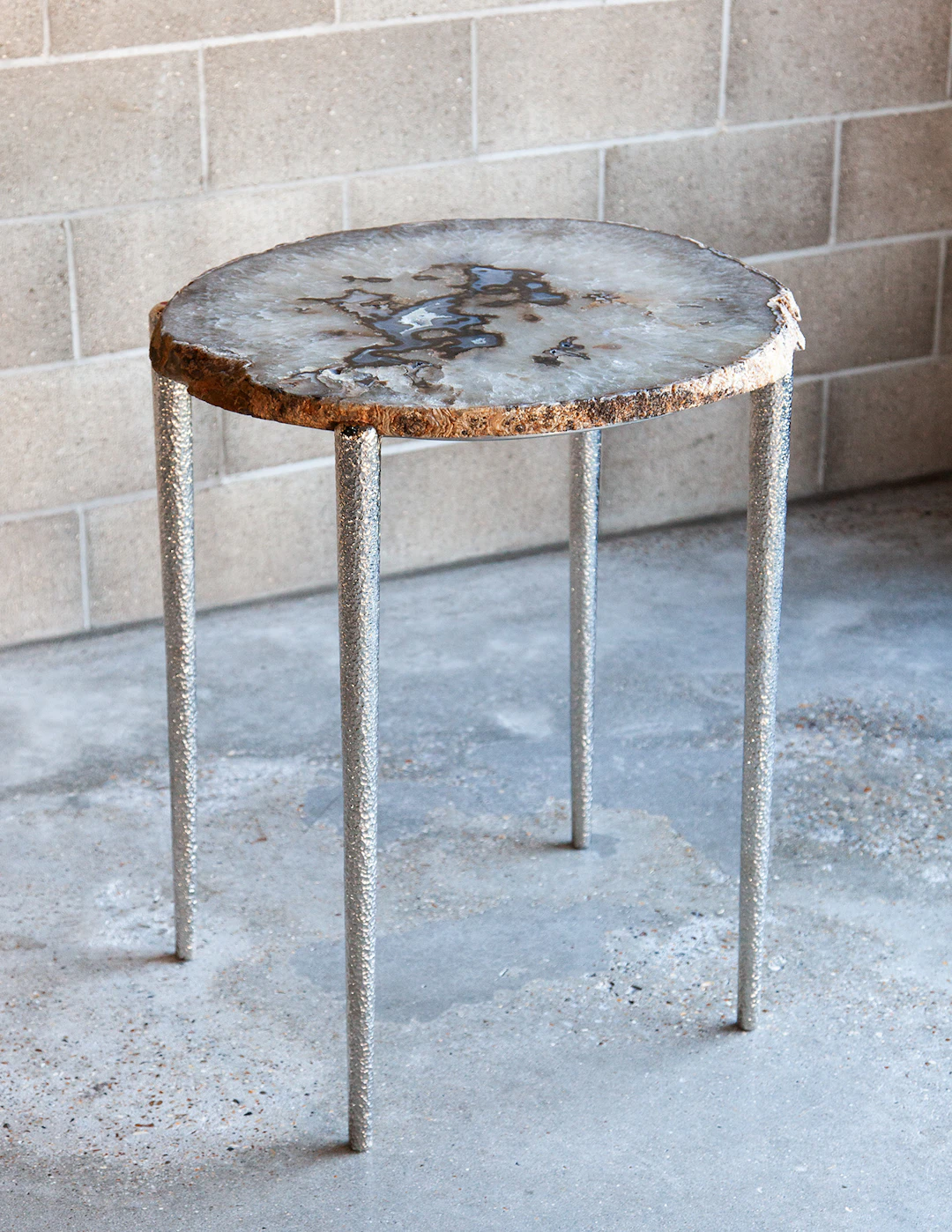 Exceptional Quartz & Agate Crystal Table
