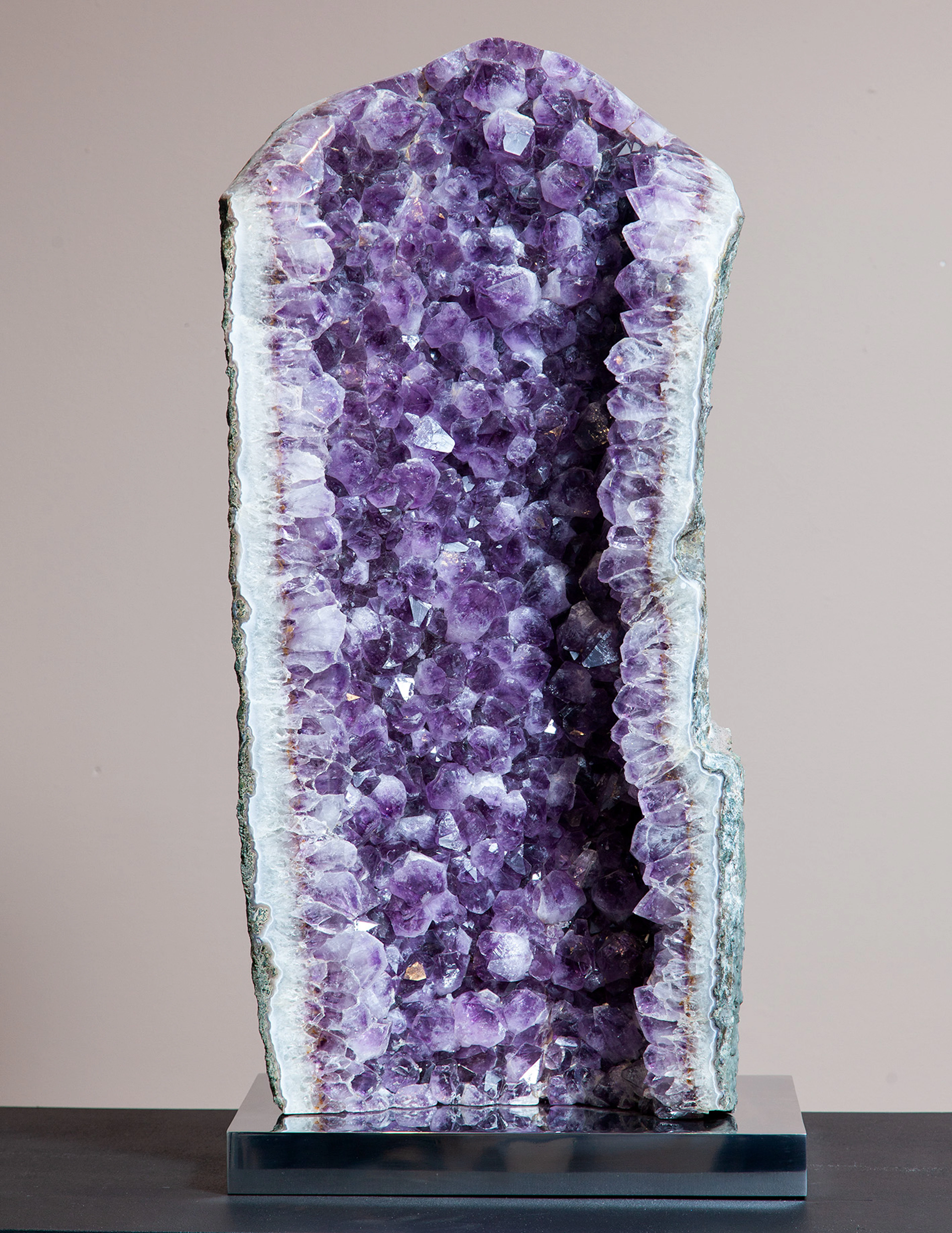 Tall Mounted Amethyst Cluster
