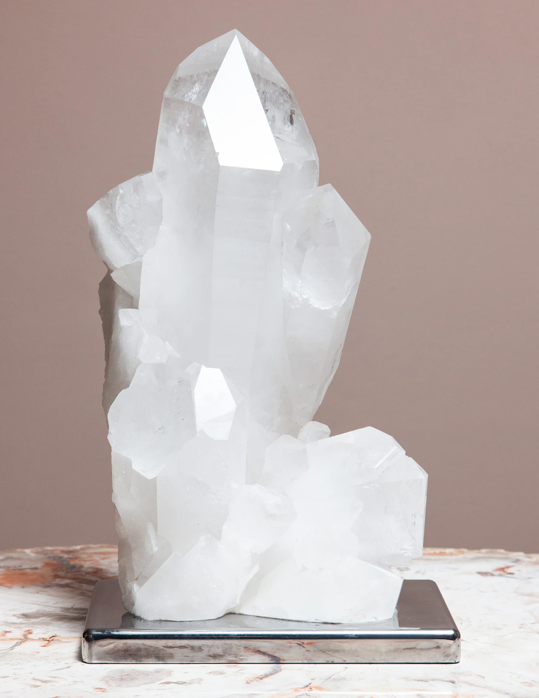 Mounted Quartz Cluster