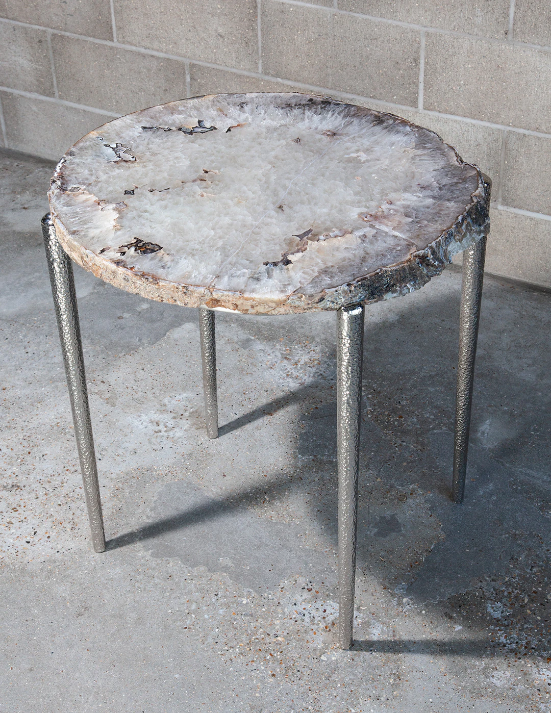 Exceptional Quartz & Agate Crystal Table