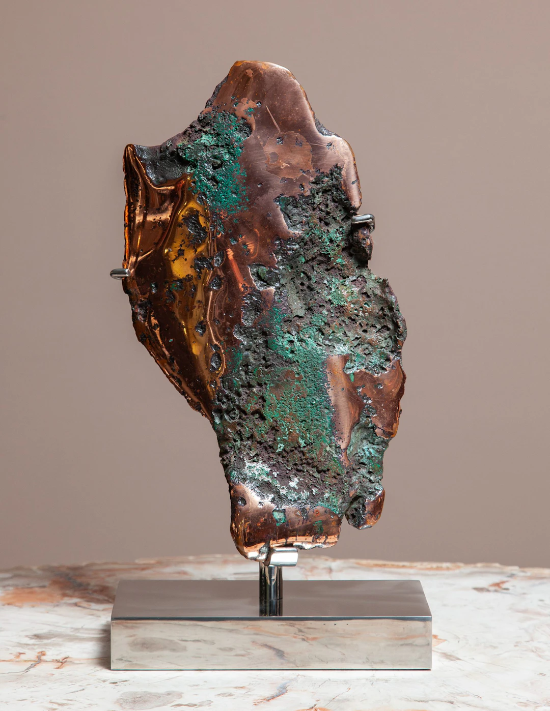 Mounted Native Copper
