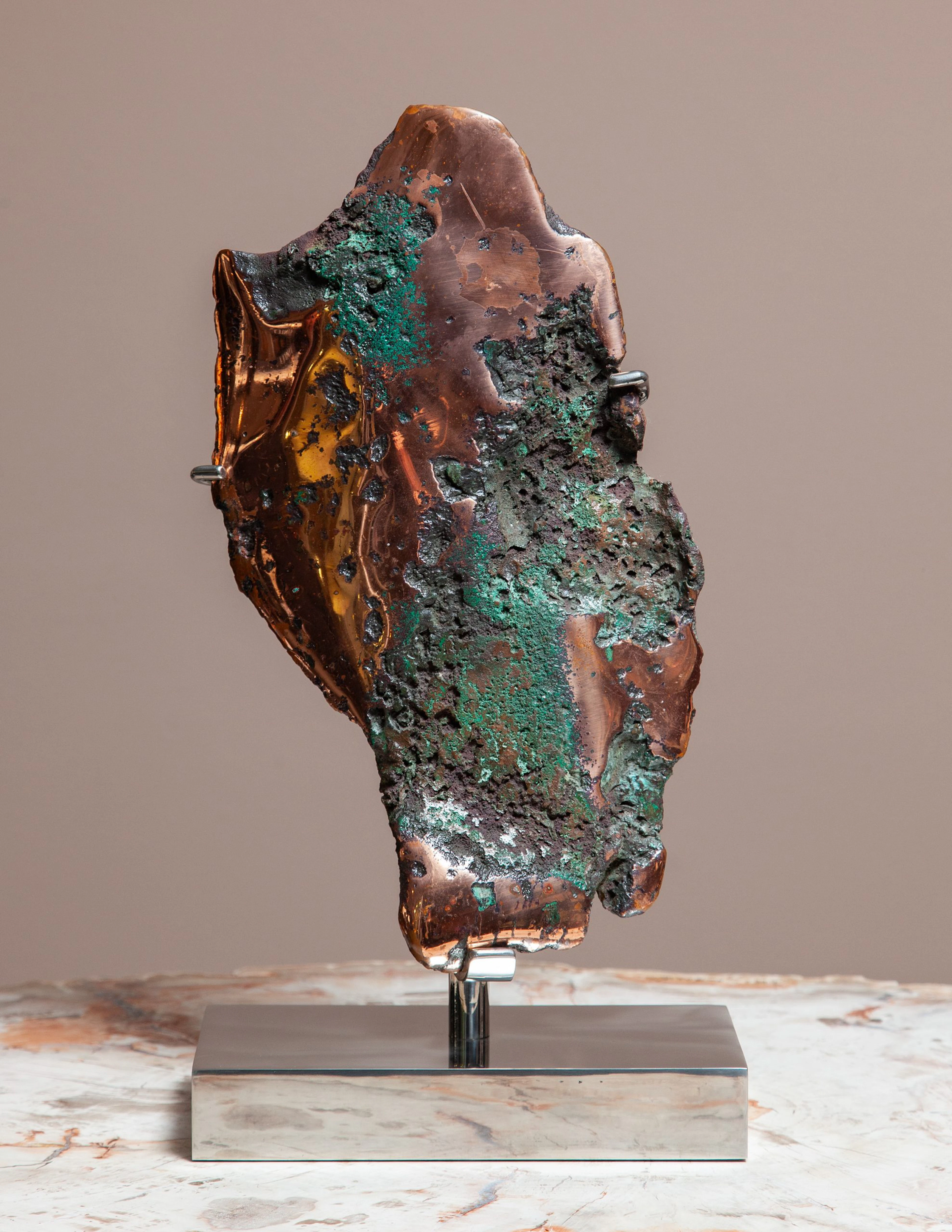 Mounted Native Copper