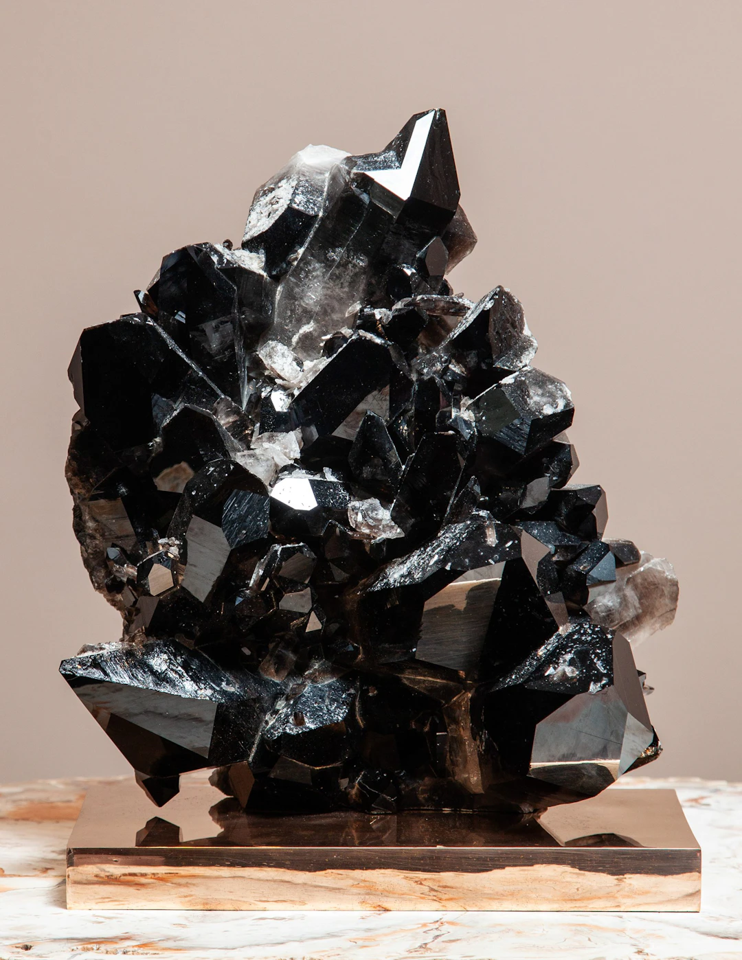 A+ Grade Black Quartz Cluster