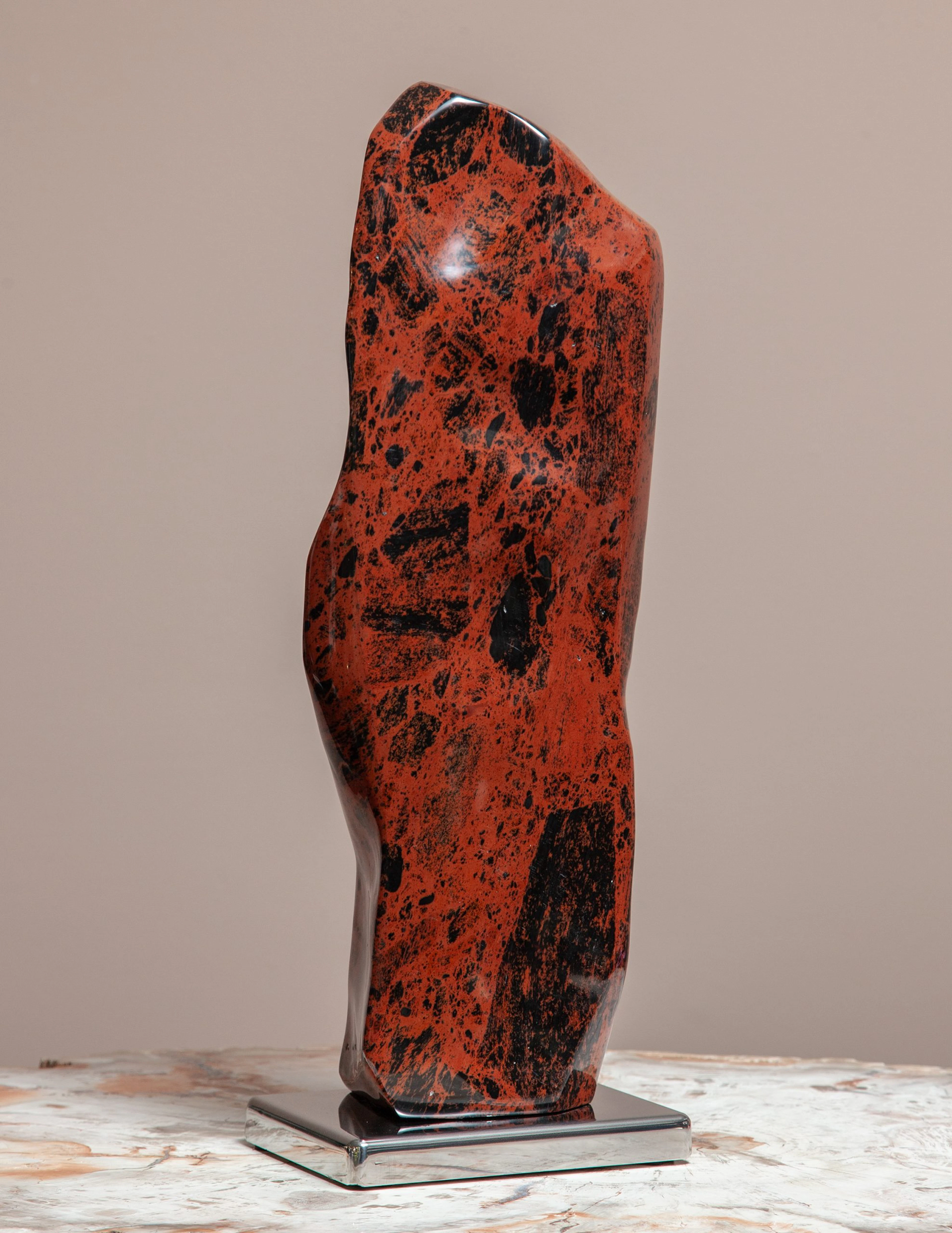 Mounted Red Obsidian