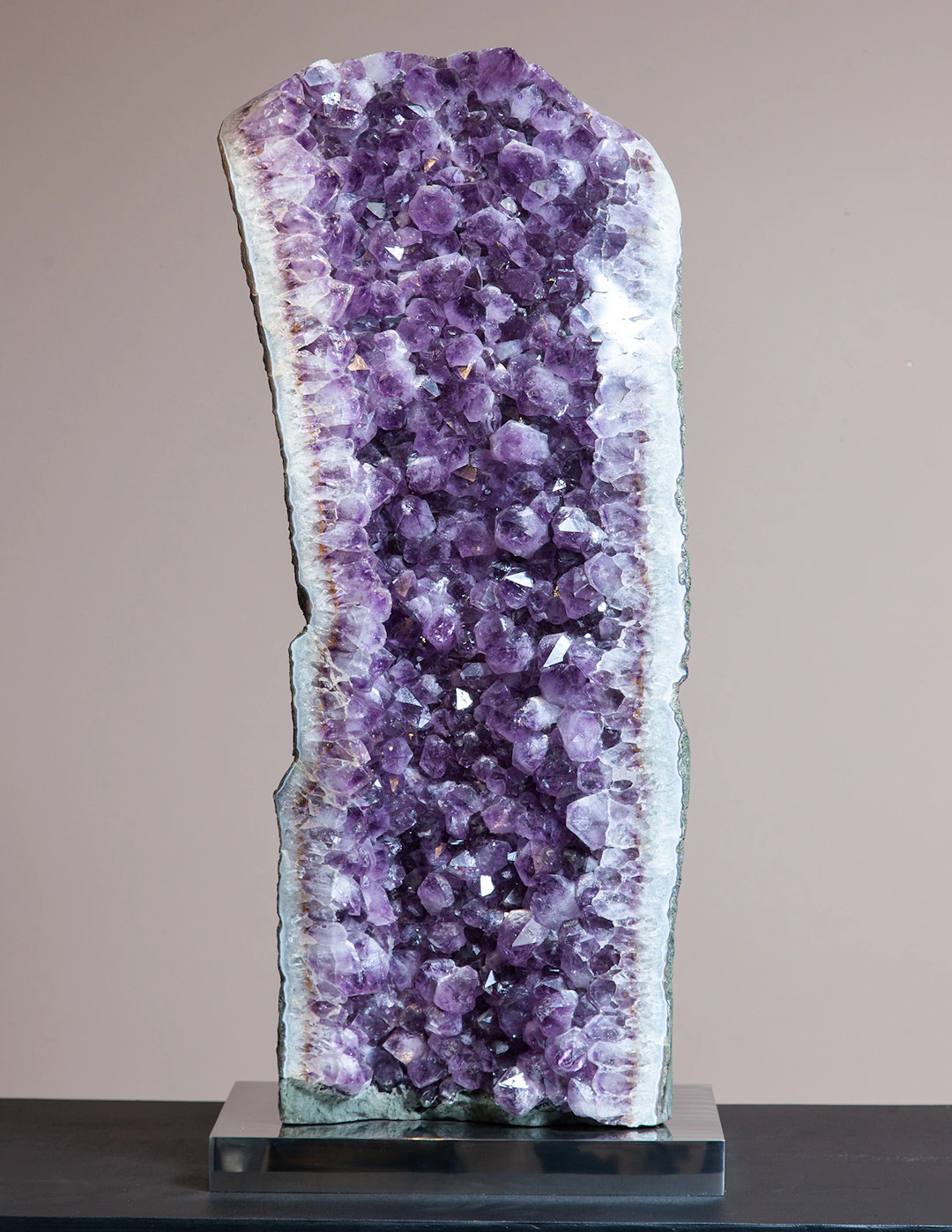 Large Mounted Amethyst Cluster