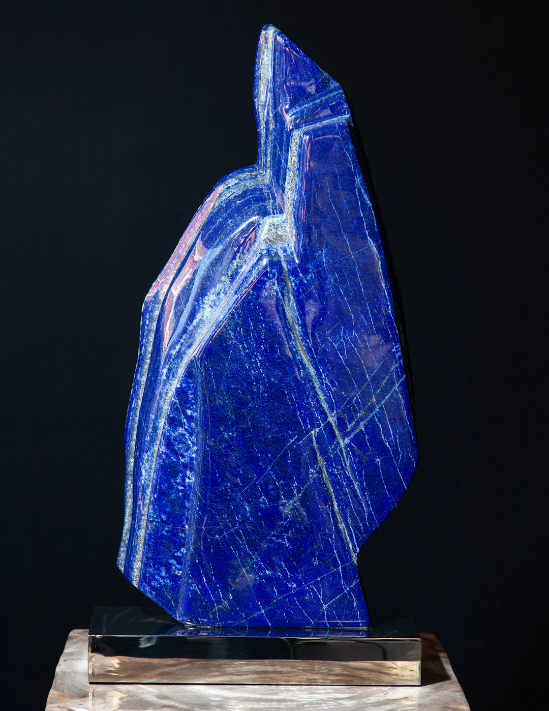 Mounted Lapis Lazuli Polished Freeform