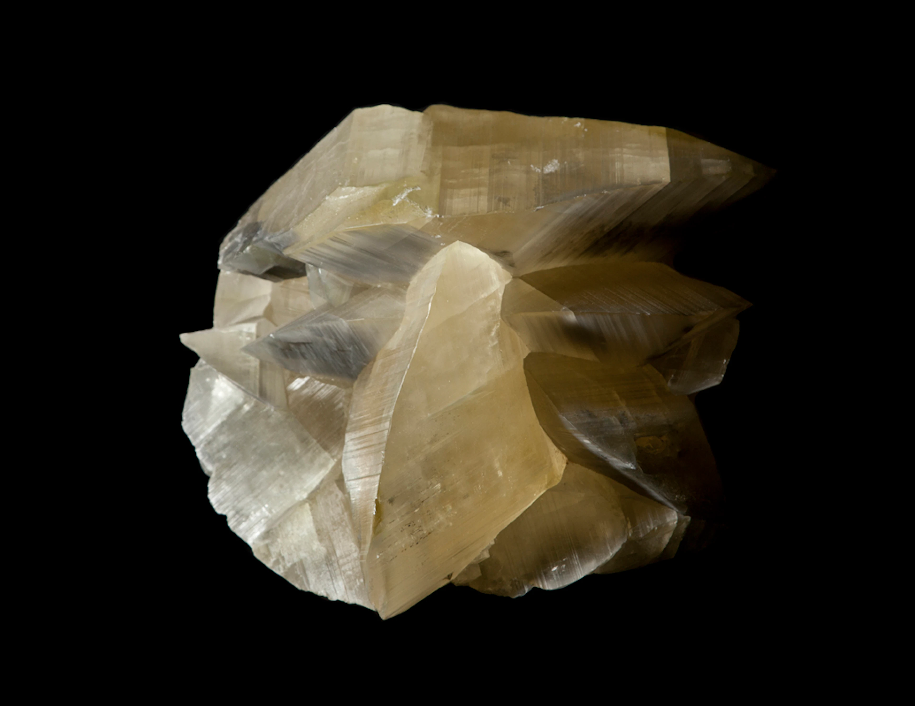 Giant Yellow Calcite disc formation