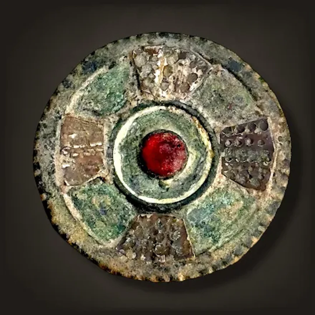Bronze Roman Button