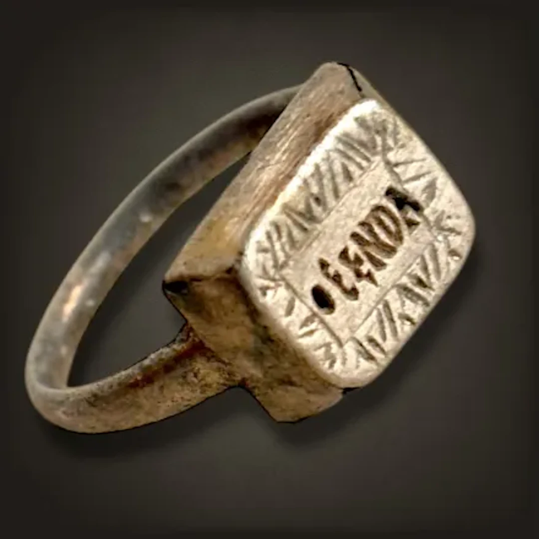 Byzantine Silver Ring “EENDA”