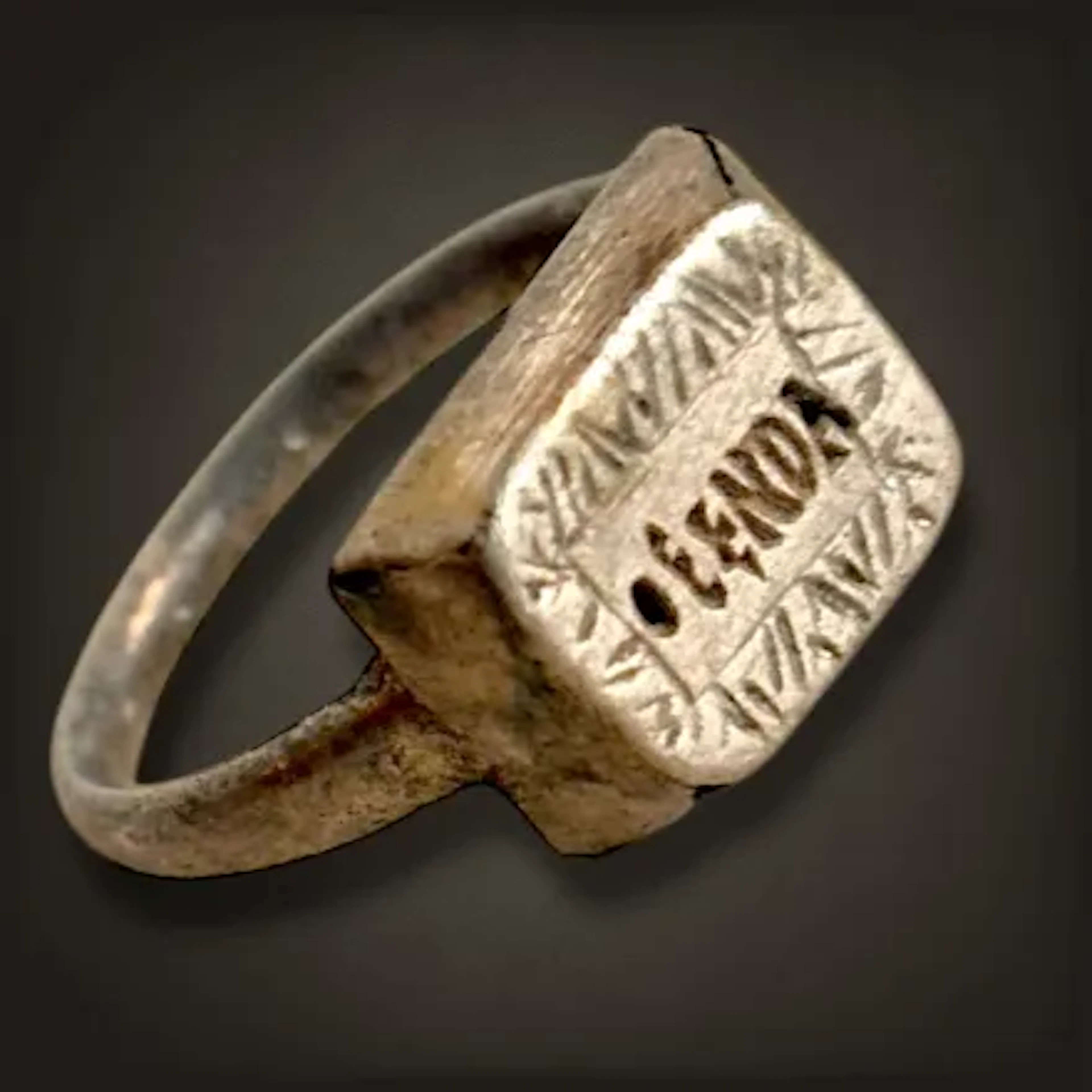 Byzantine Silver Ring “EENDA”