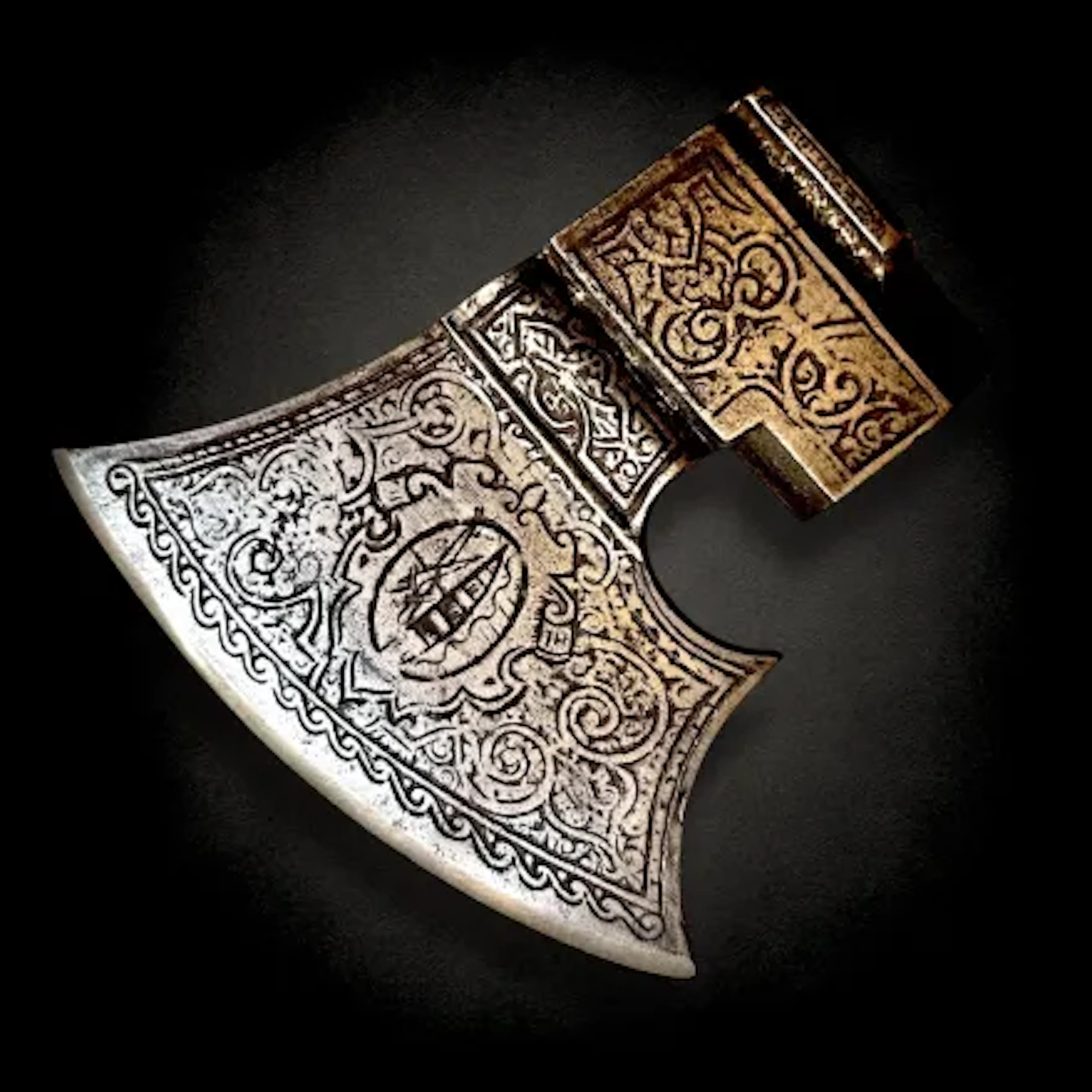 Renaissance.Antique Battle Axe