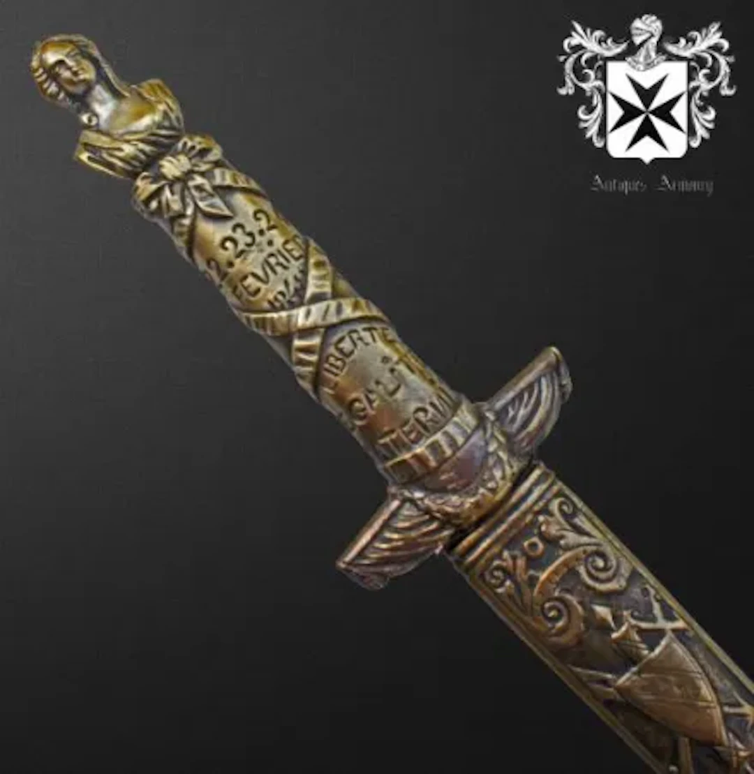 19th Century French Dagger Commemorating the February 1848 Revolution