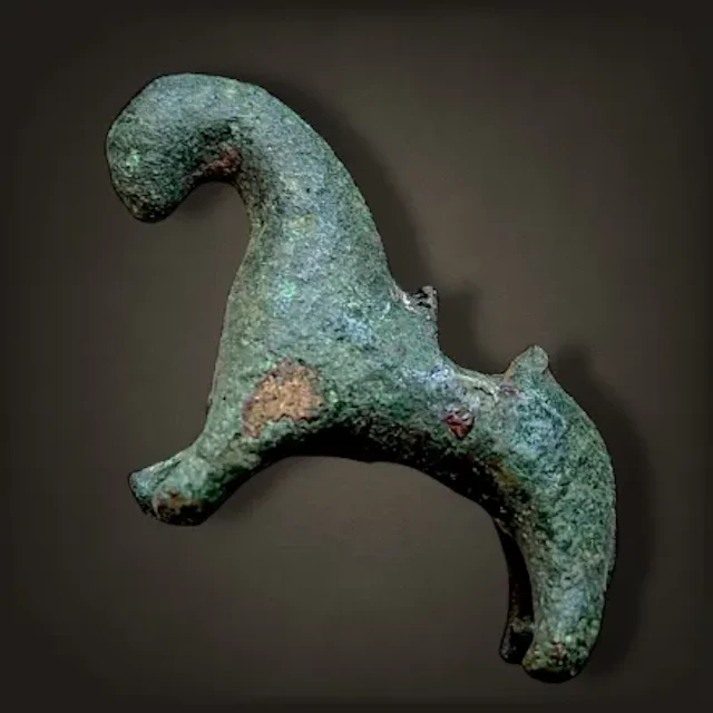 Equestrian Celtic Horse Figure w Saddle