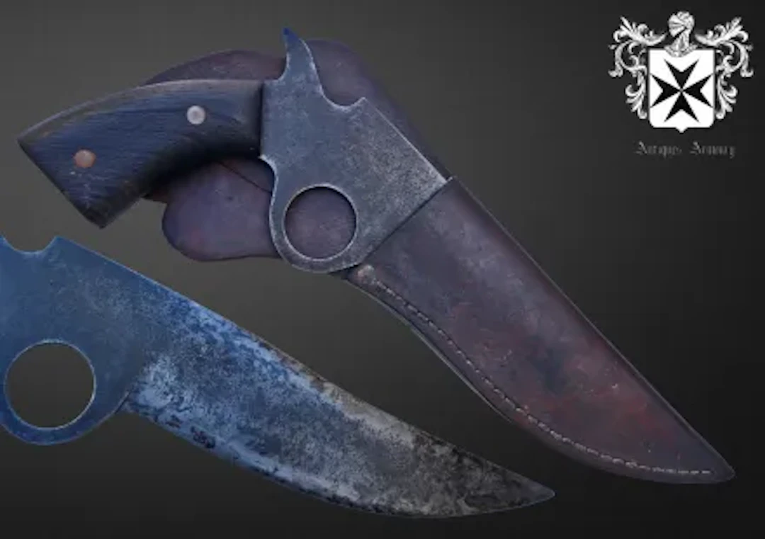 Southern Gamblers Dagger With Latin Inscription