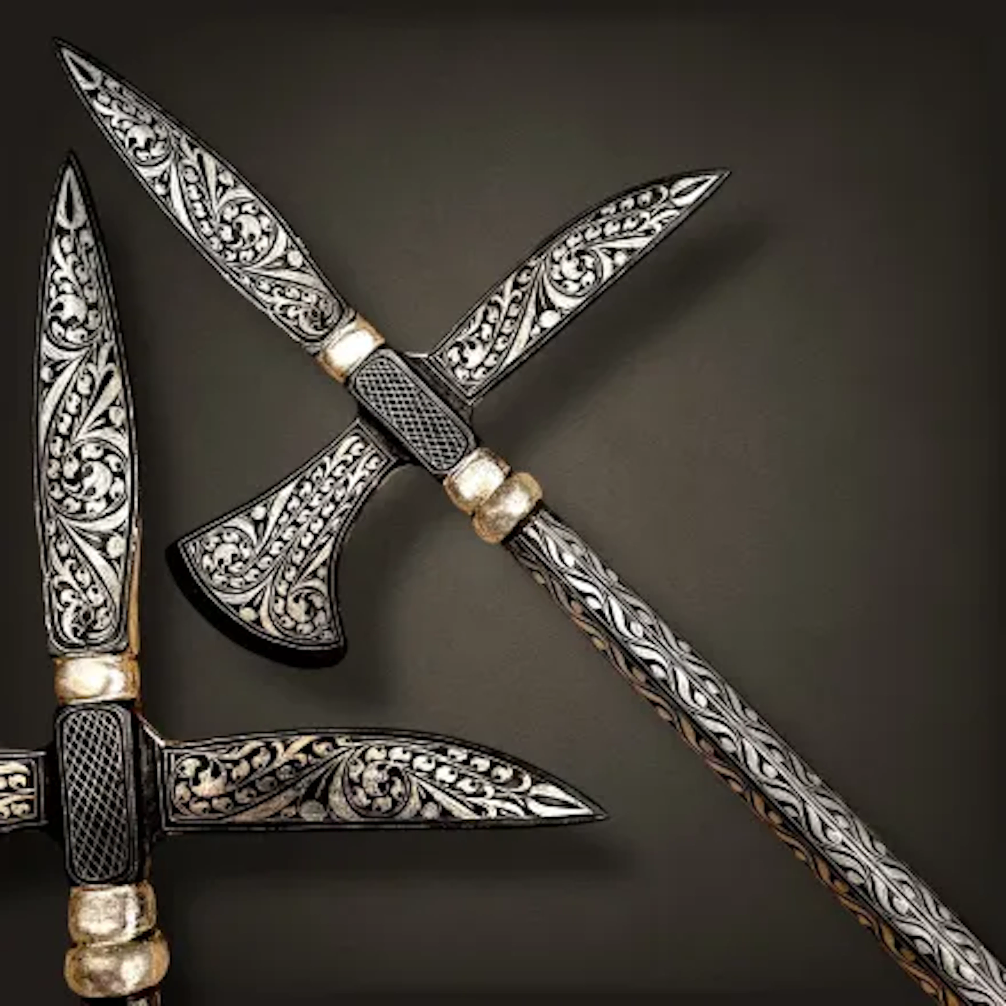 19th Century Indo-Persian Farsa Axe