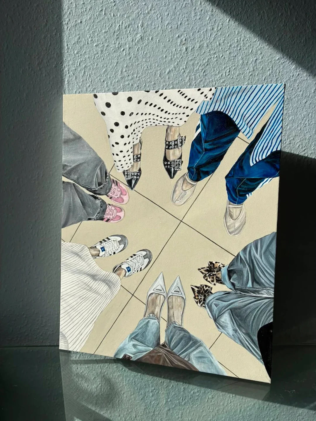Original painting, Get your shoes on