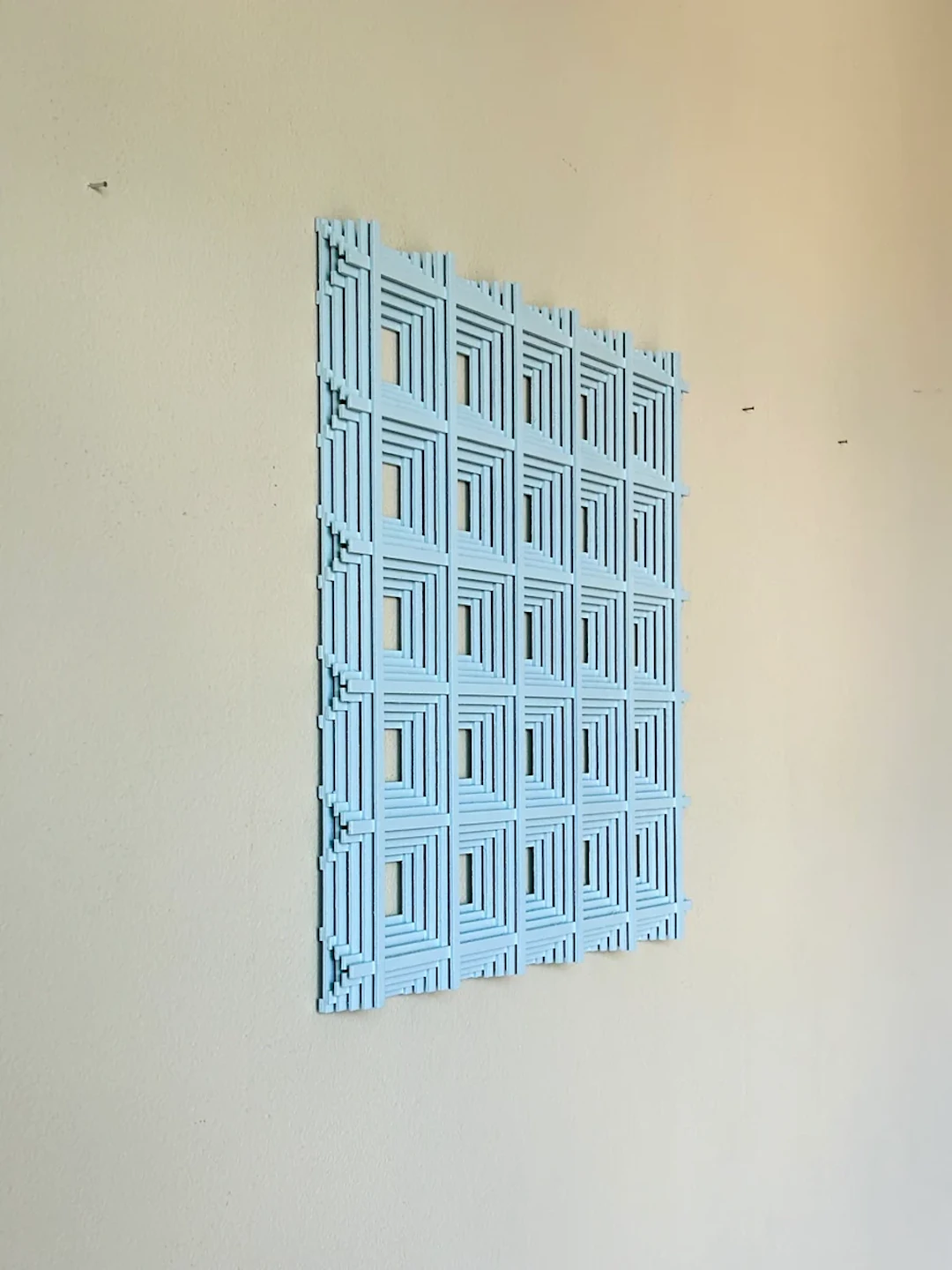 Wall sculpture in wood, Sky