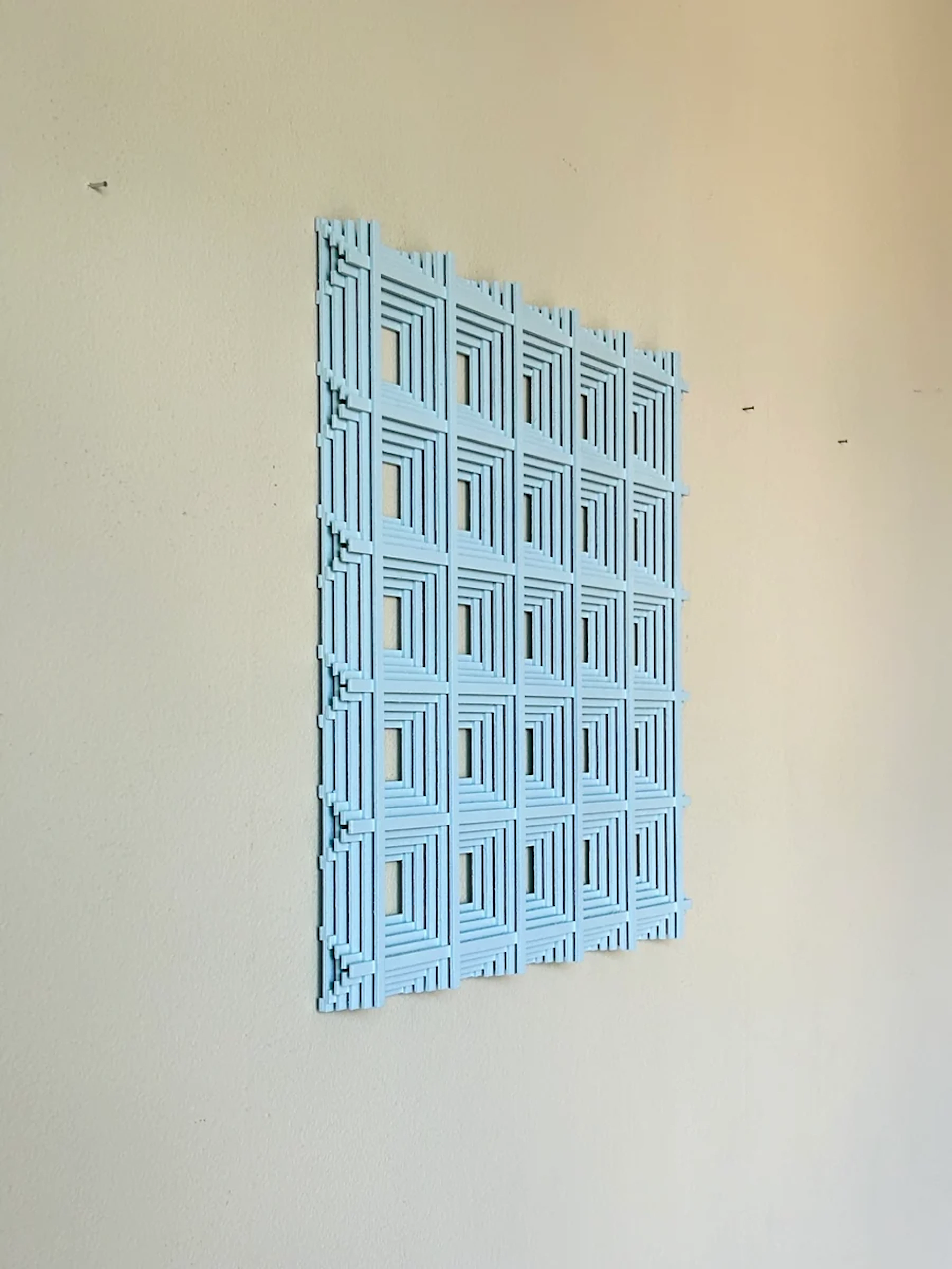 Wall sculpture in wood, Sky