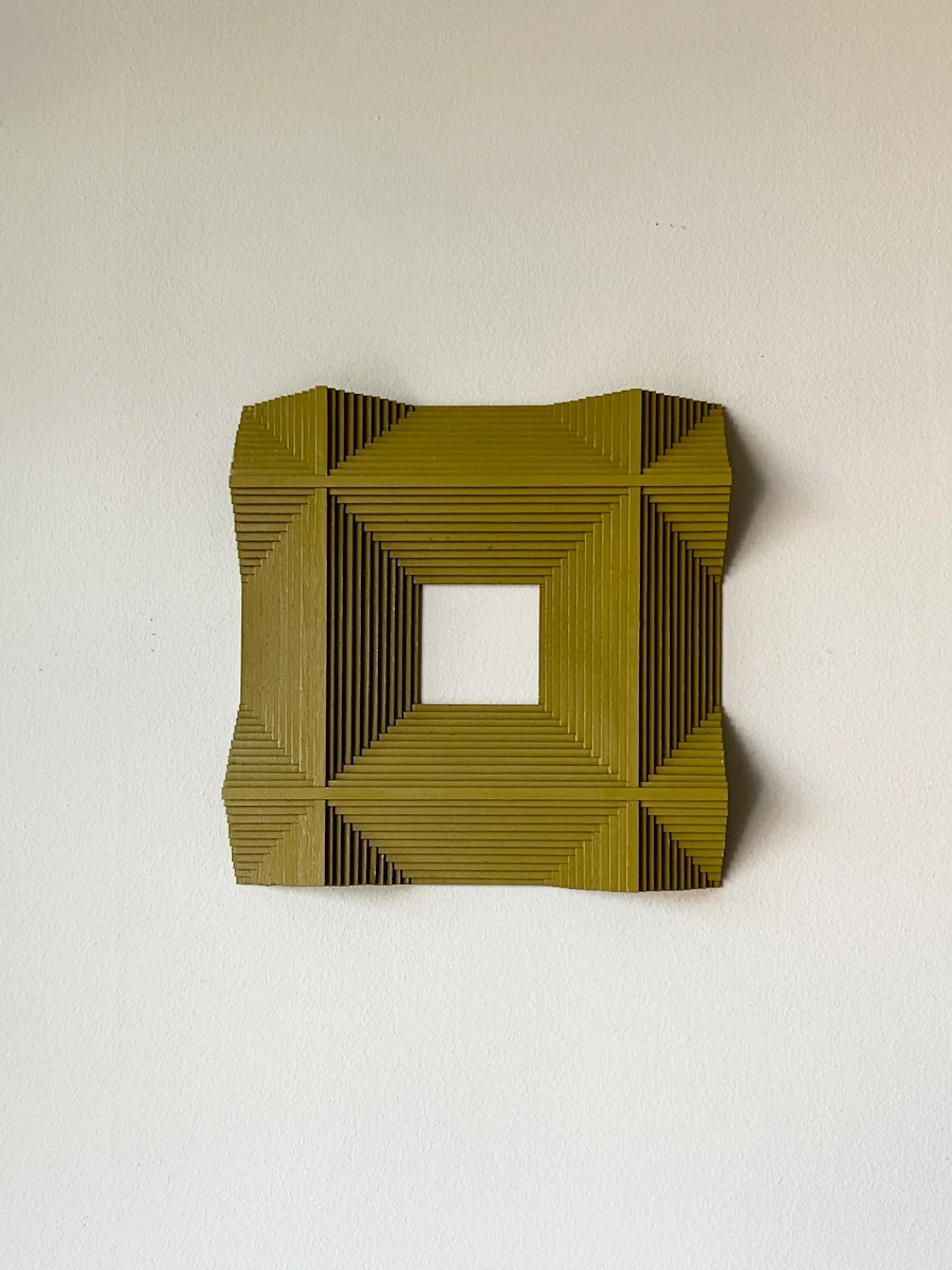 Wall sculpture in wood, Olive