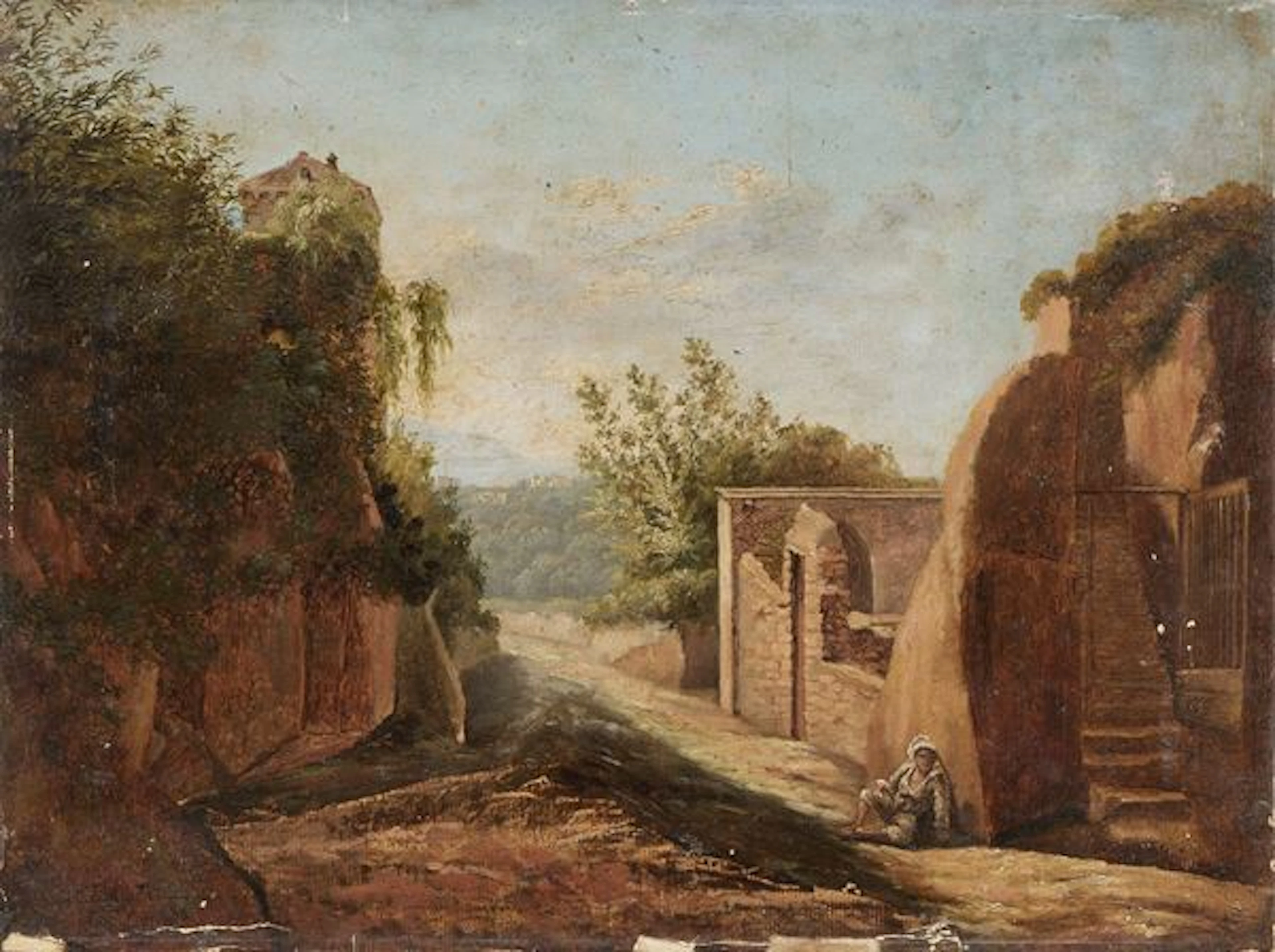 Paesaggio, 1835 Giacinto Gigante (attr. a) (Napoli, 1806 - 1876)
