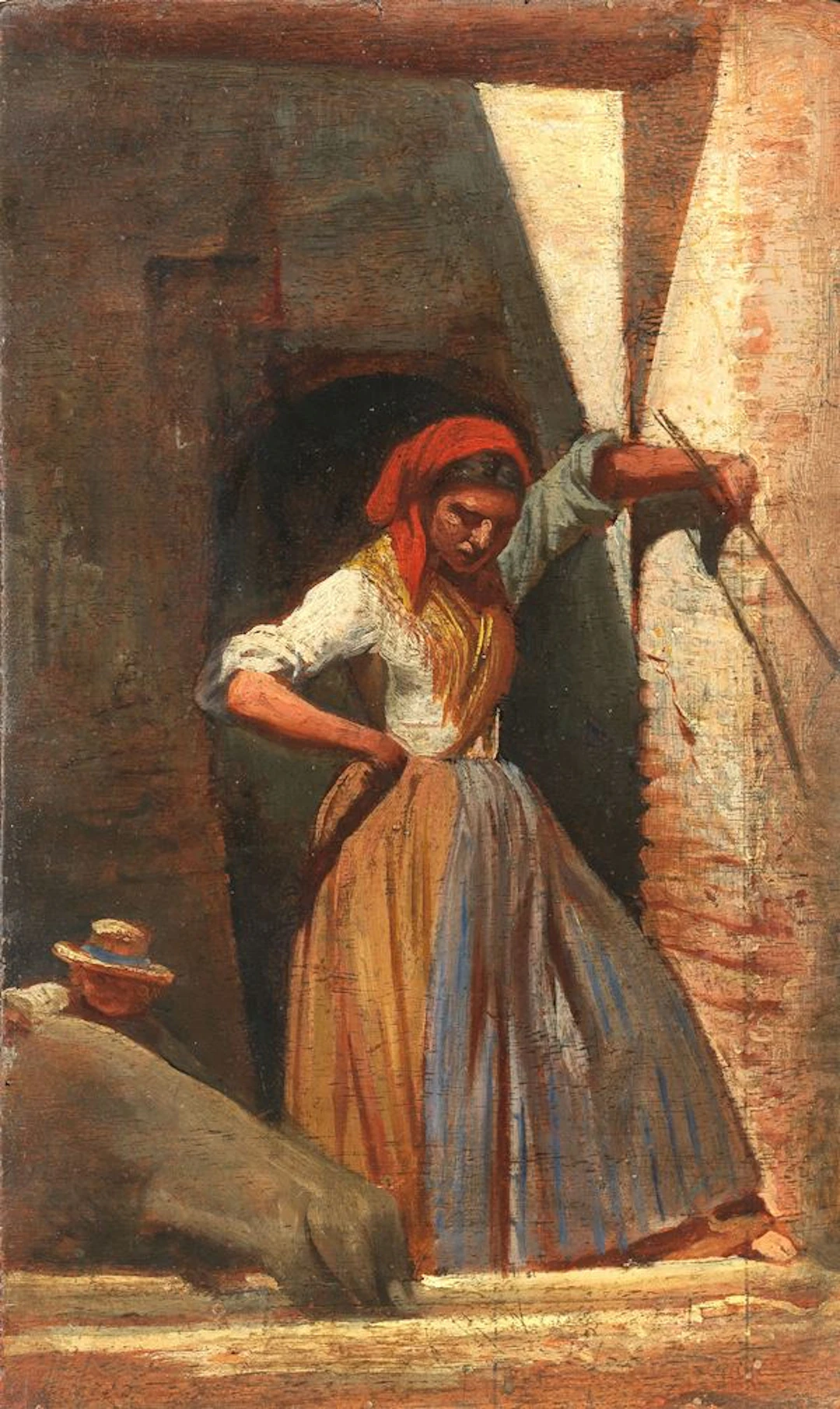 Guardiana di porci, 1860-61 Cristiano Banti (Santa Croce sull'Arno