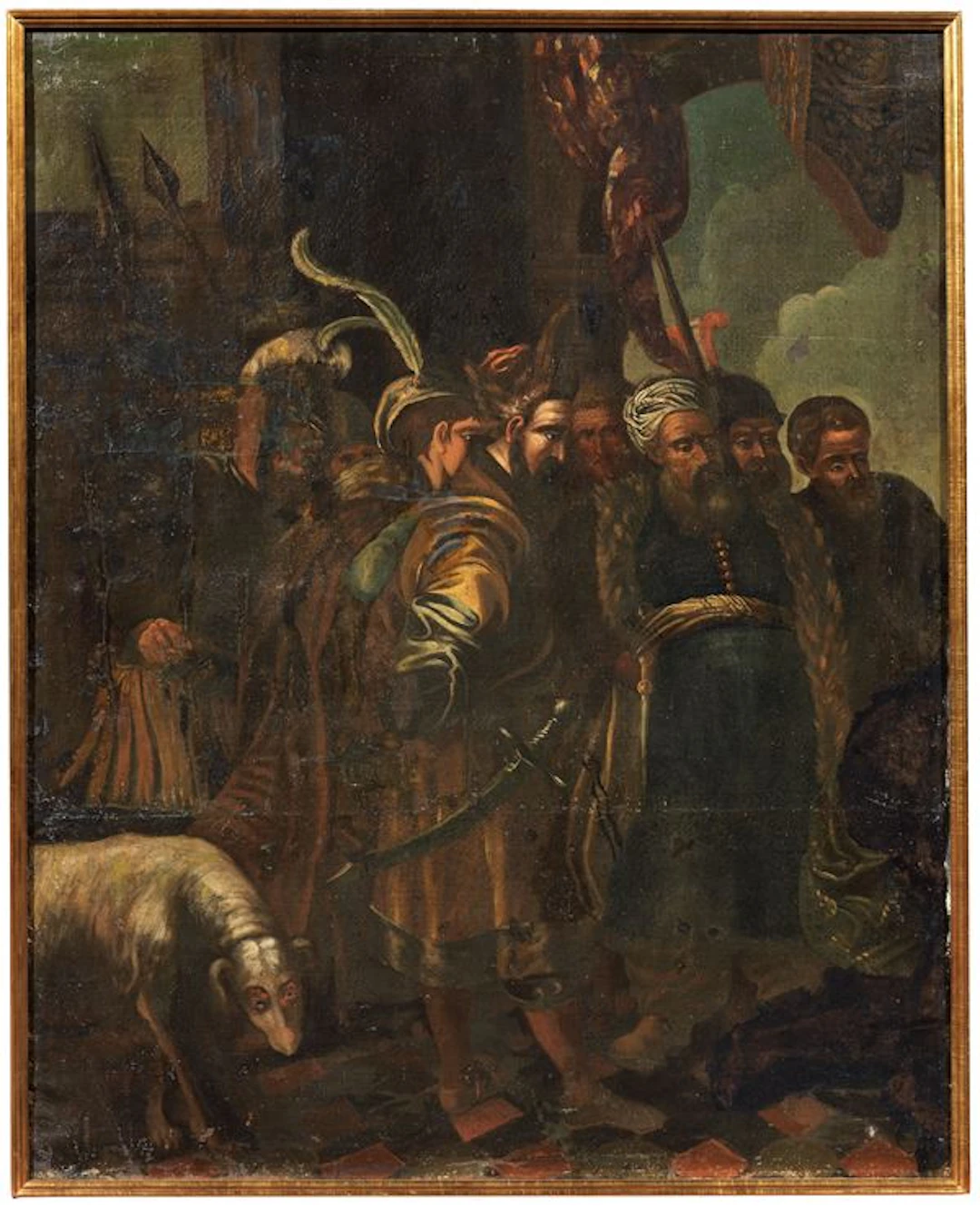 «Scena biblica con figure con turbanti» e «Erodiade con la testa del