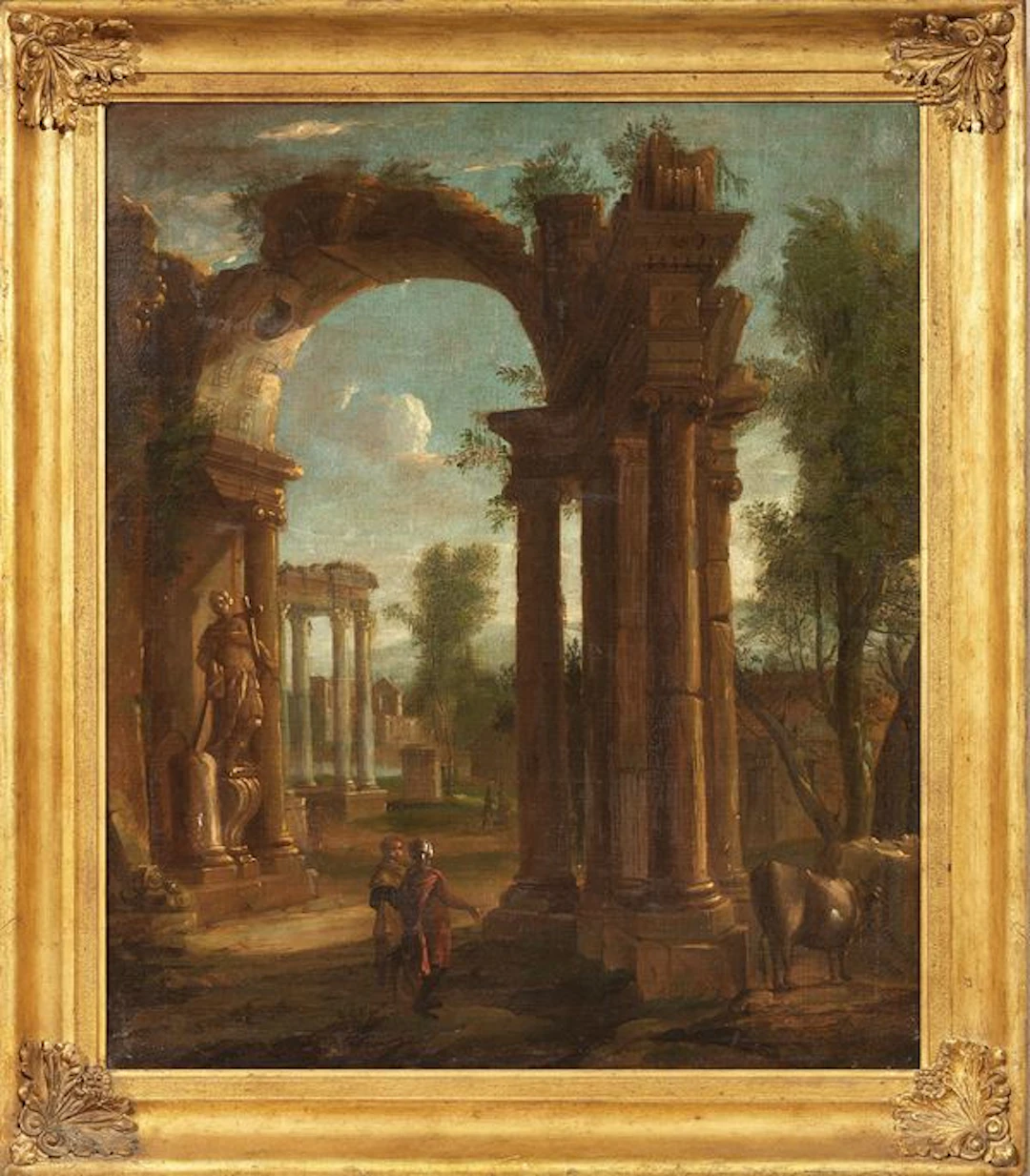 Capriccio architettonico Pittore fiammingo inizio XVIII secolo